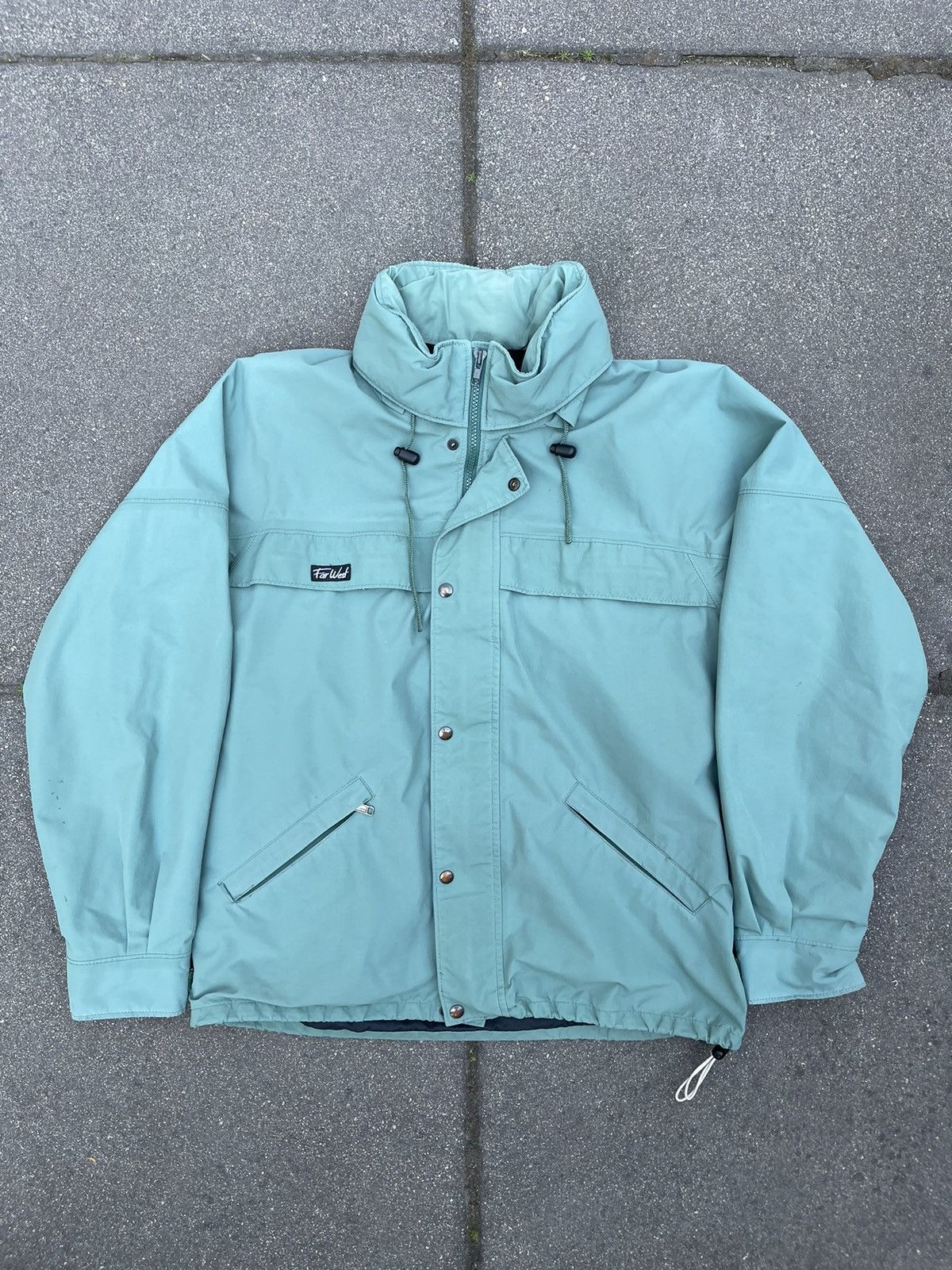80s Cropped Convertible Hood Boxy Hunting Jacket U-Boat