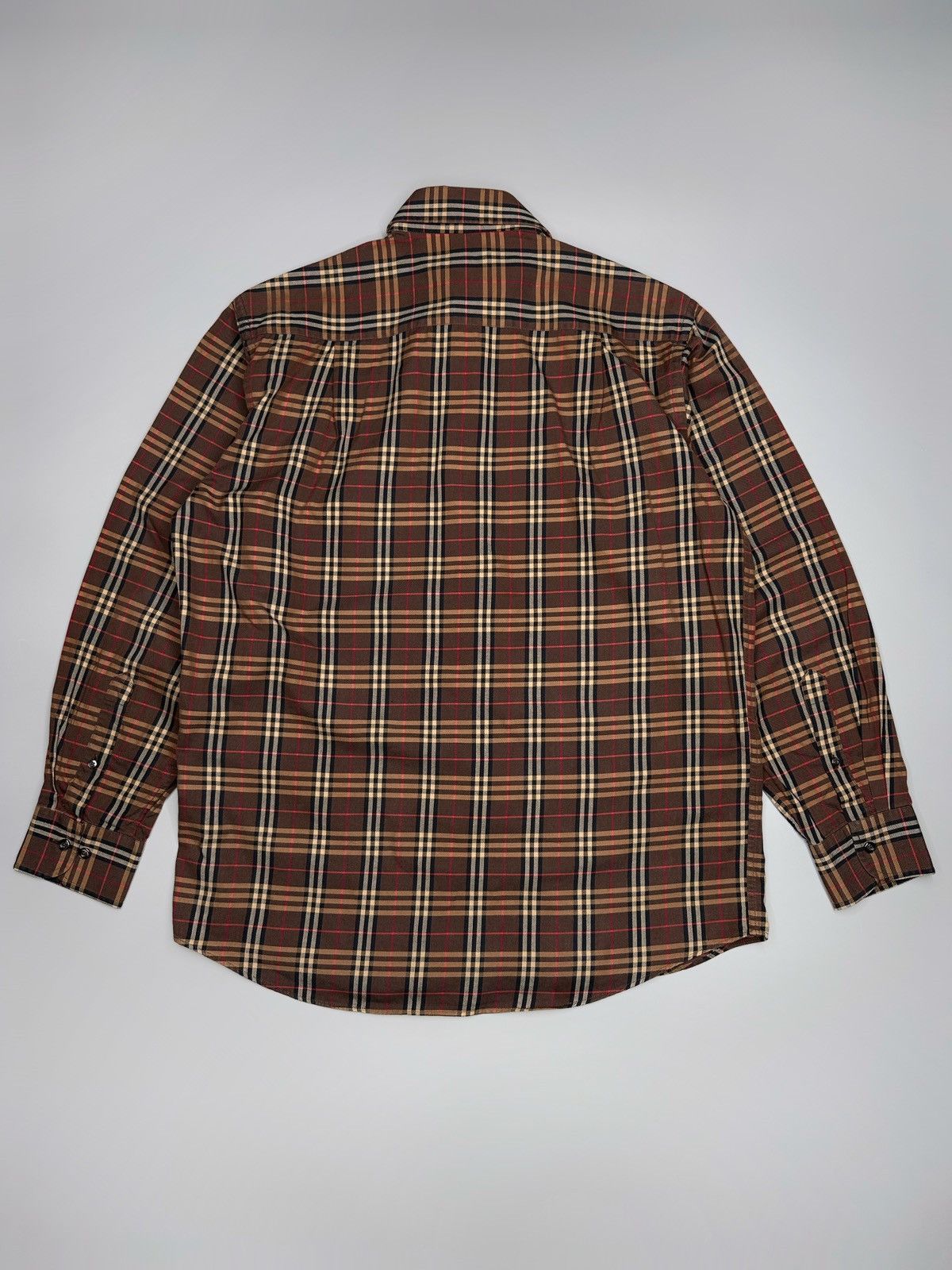 Burberry × Vintage Burberry Button Up Shirt Nova Check Size US L / EU 52-54 / 3 - 8 Thumbnail