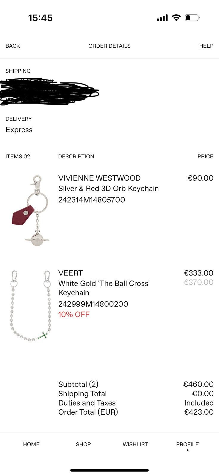 Other Veert Gold “The Ball Cross” Keychain Size ONE SIZE - 6 Thumbnail
