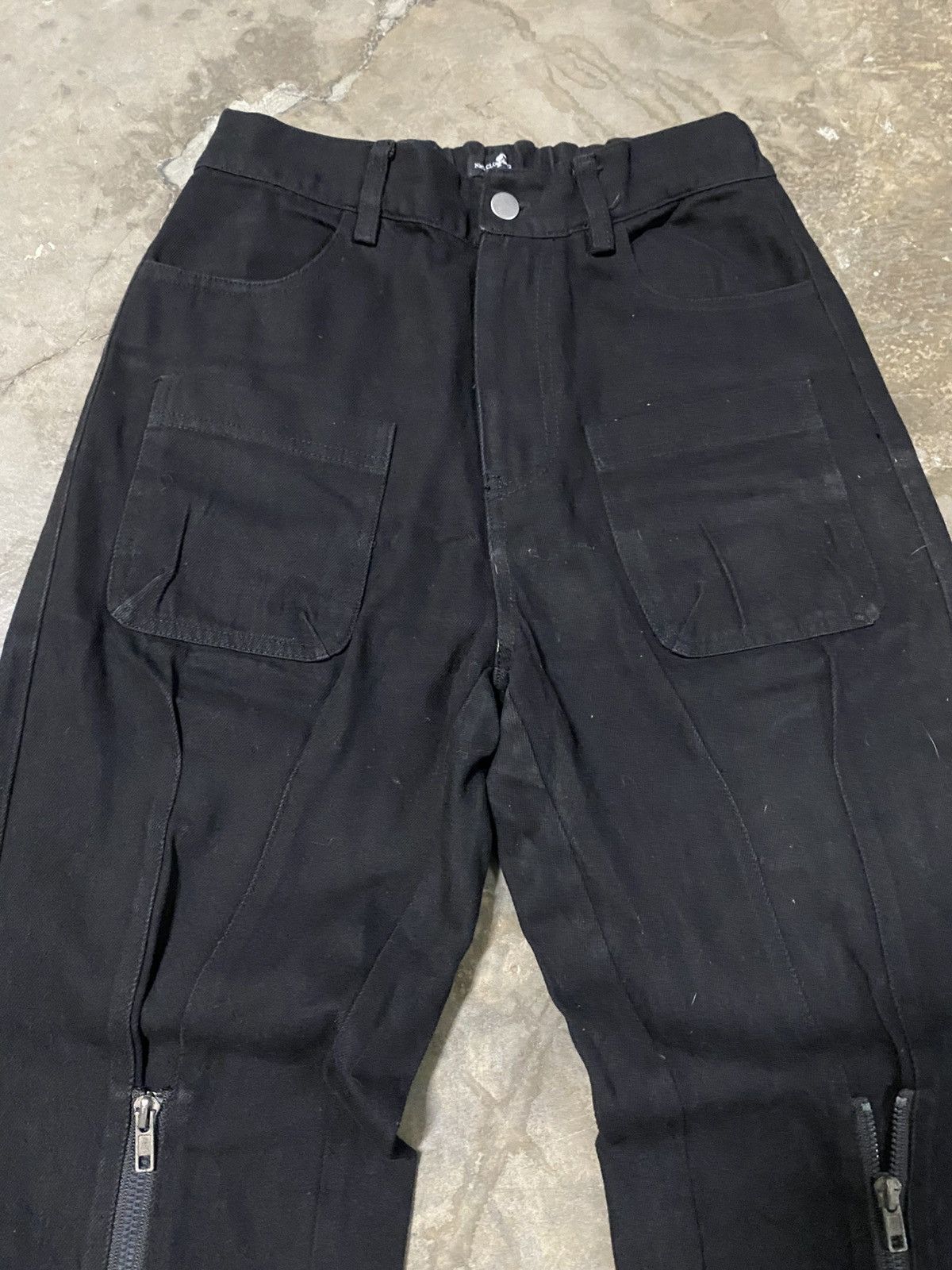 Japanese Brand Baggy Flare Nier Clothing Front Zip Up p181 Size US 28 / EU 44 - 7 Thumbnail