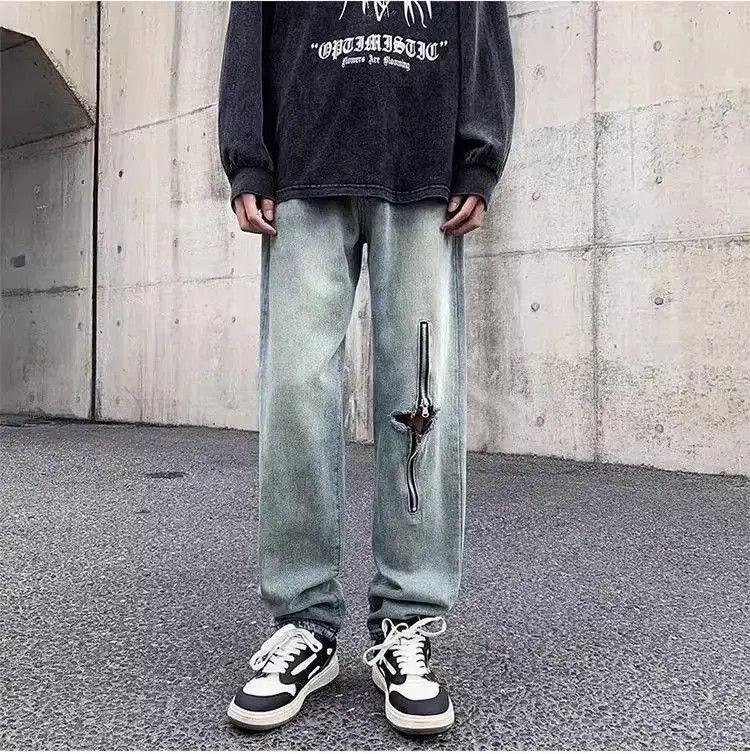 Japanese Brand Hip hop retro distressed jeans Size US 32 / EU 48 - 2 Thumbnail