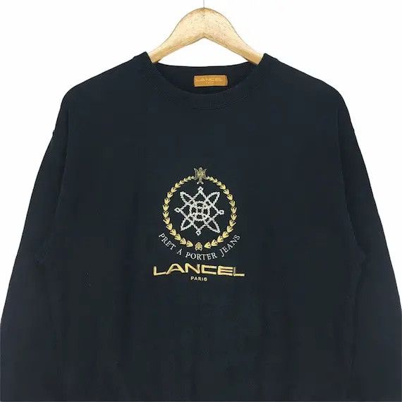 Lancel Vtg LANCEL Paris Embroidery Sweatshirt Made in Japan Size M / US 6-8 / IT 42-44 - 3 Thumbnail
