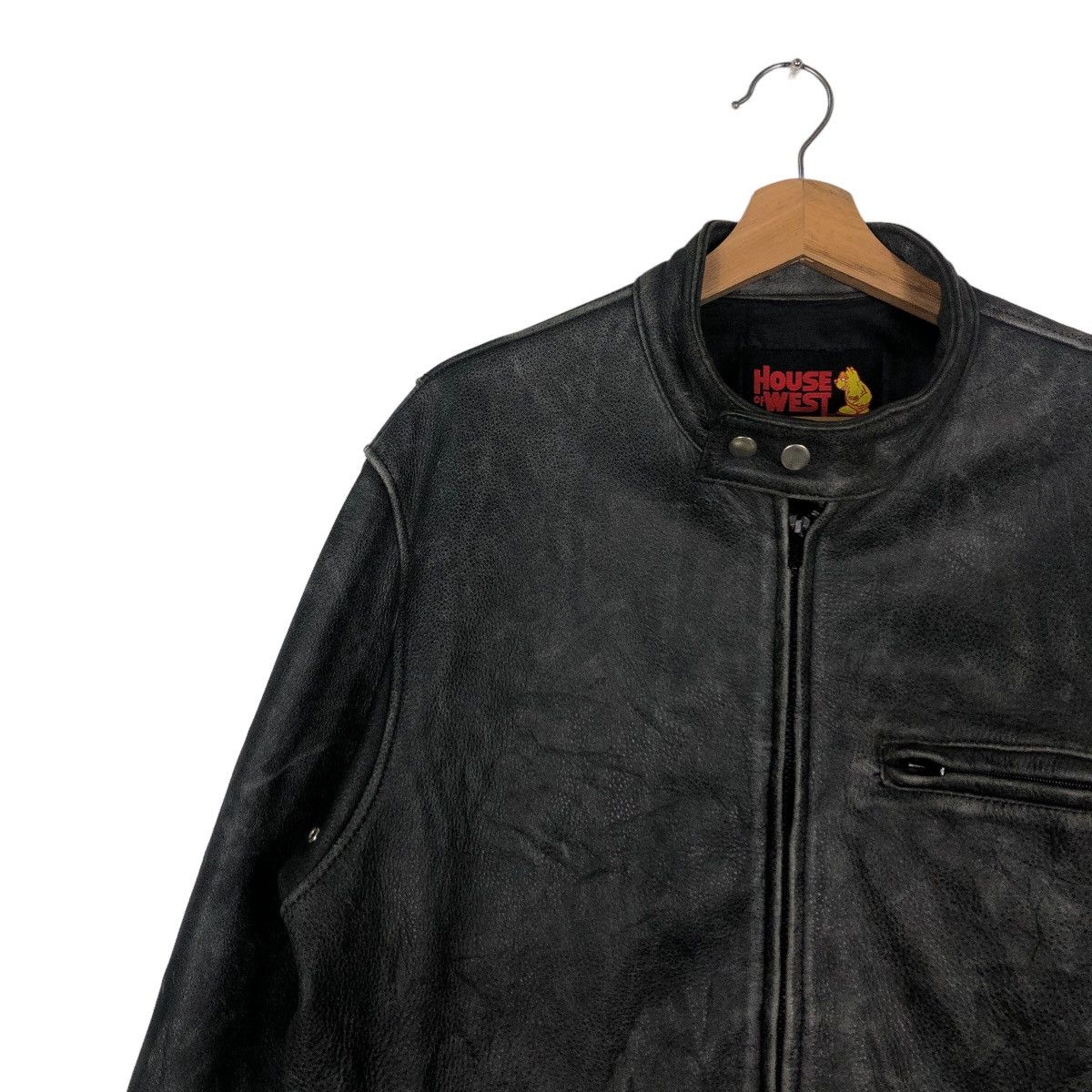 Japanese Brand 🔥90’s Vintage Leather Jacket Biker House Of West Racer Size US XL / EU 56 / 4 - 6 Thumbnail