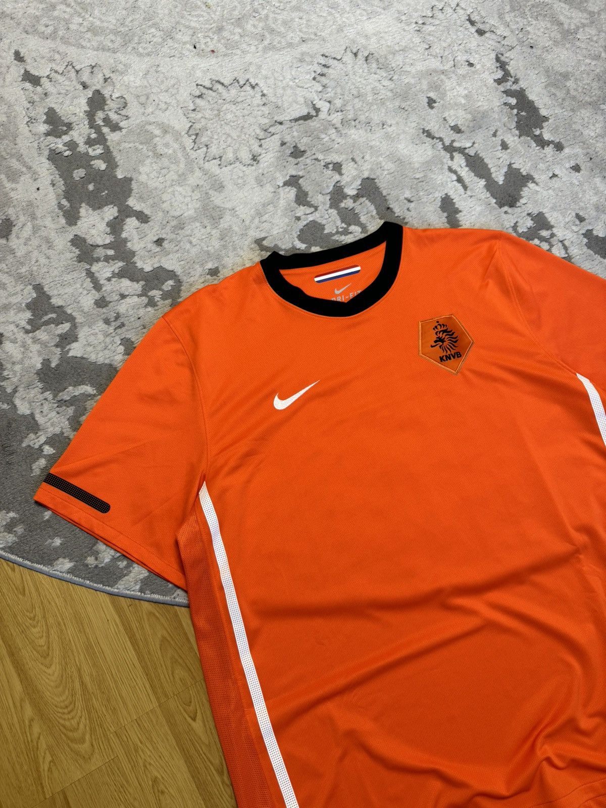 Vintage Nike KNVB Netherlands 2010/11 SoccerNationalTeam Home Jersey Size US XXL / EU 58 / 5 - 2 Thumbnail