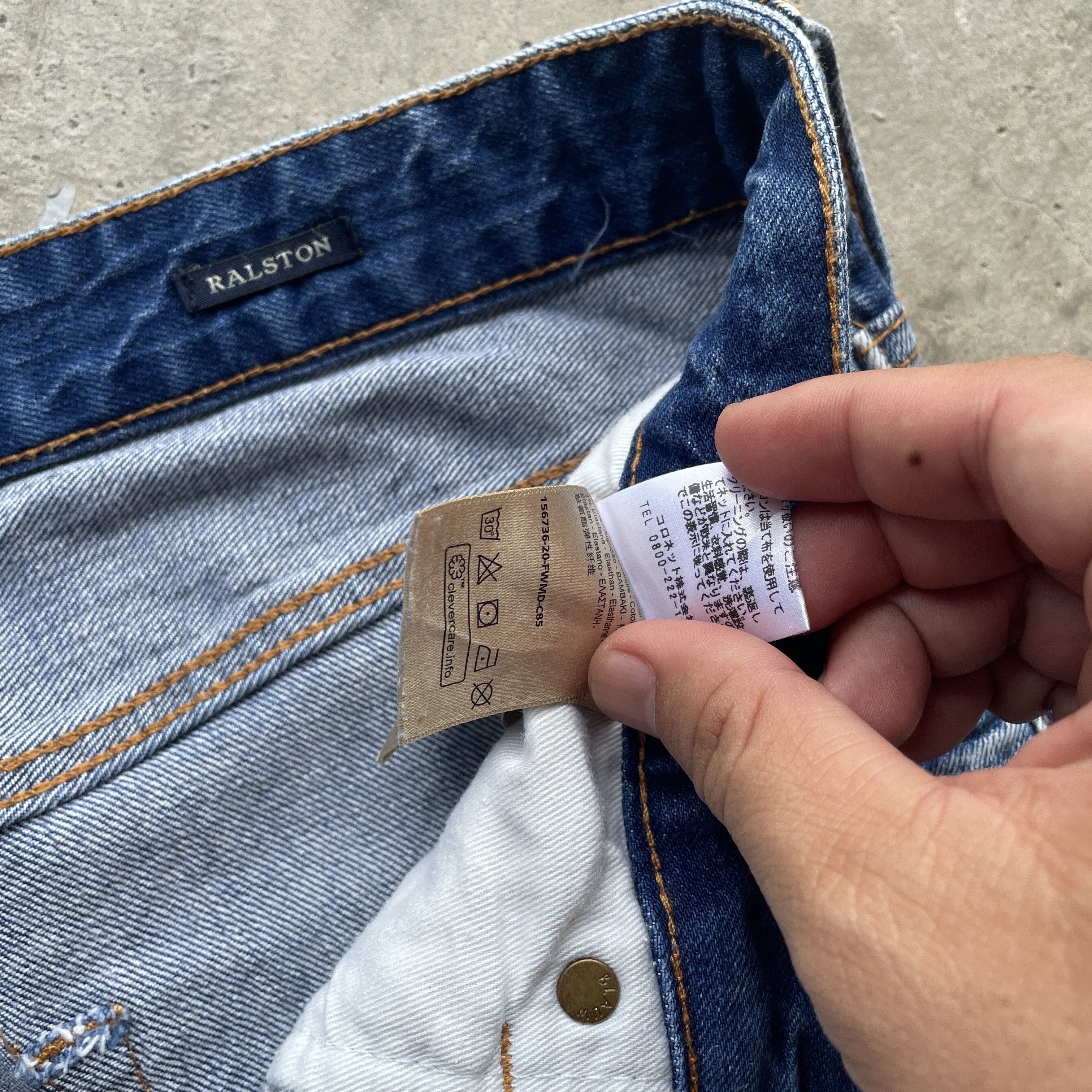 Japanese Brand W35 VINTAGE SCOTCH&SODA FADED DISTRESSED JEANS PANTS RIPPED Size US 35 - 8 Thumbnail