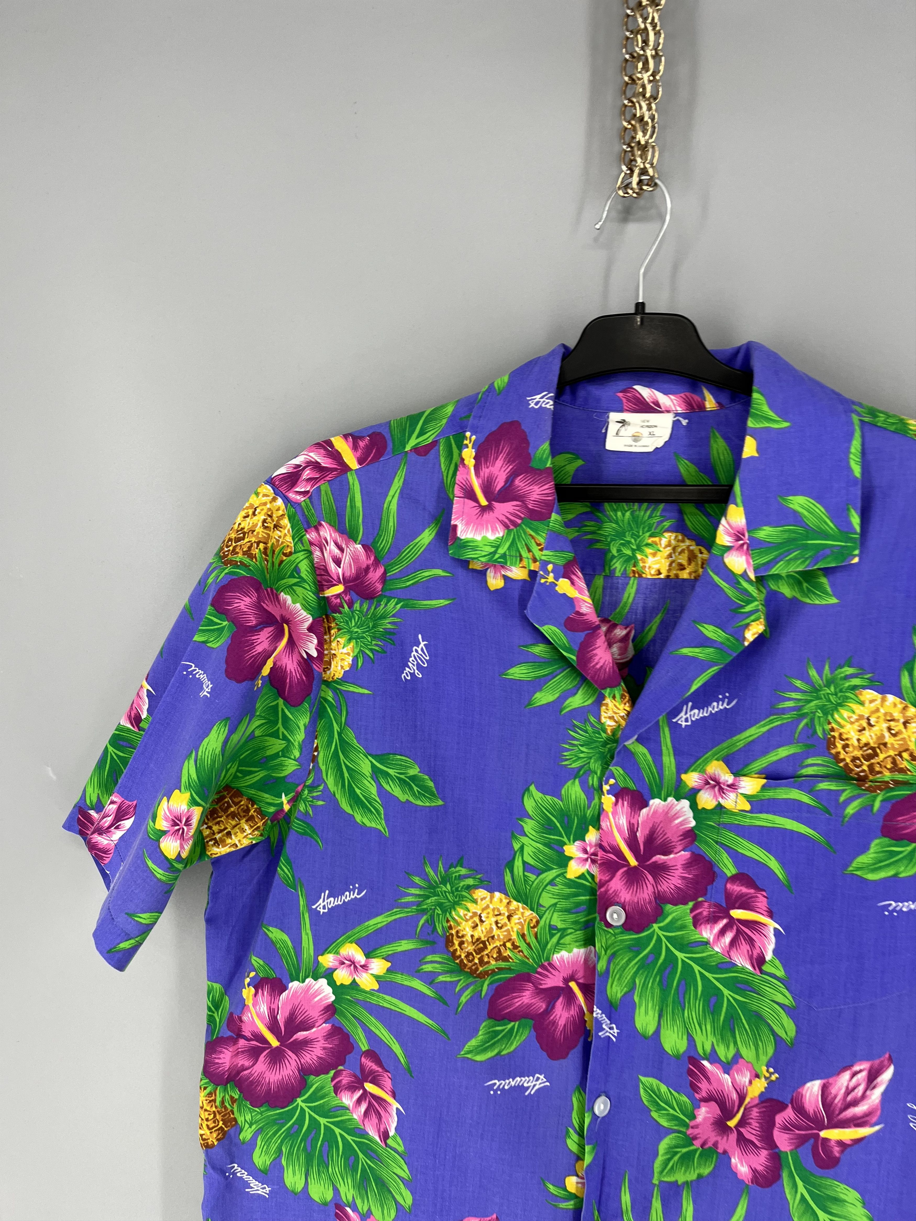 Vintage Vintage Y2K Art Streetwear Hawaiian Travis Scott style Size US XXL / EU 58 / 5 - 6 Thumbnail