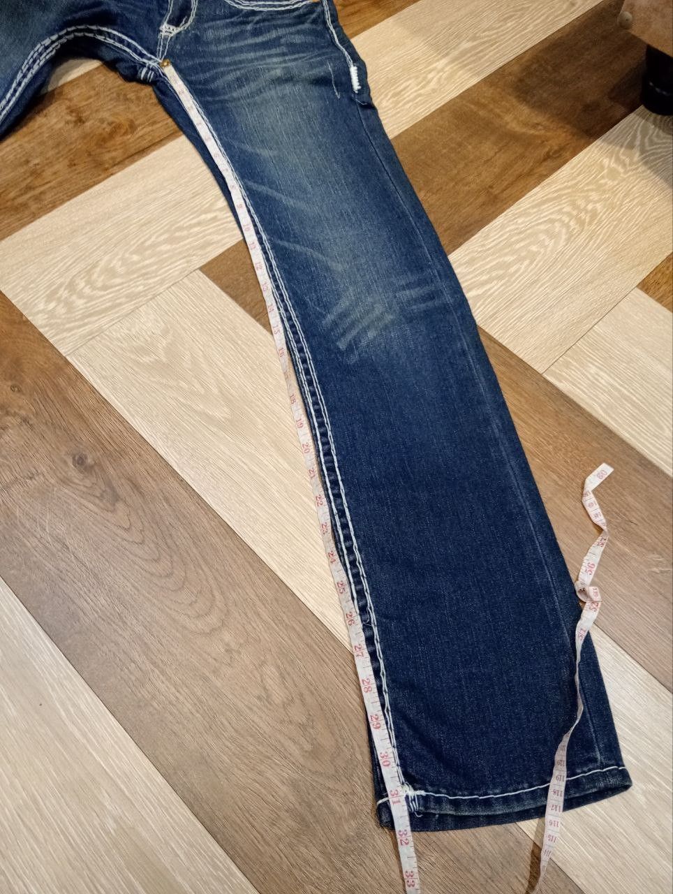 True Religion TRUE RELIGION BILLY SUPER T BLUE DENIM PANTS Size 27" / US 4 / IT 40 - 16 Thumbnail
