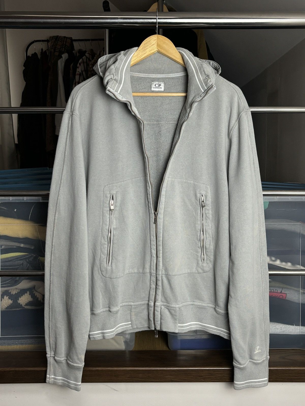 C.P. Company C.P. Company Vintage Zip Hoodie Sweatshirt Size US XL / EU 56 / 4 - 4 Thumbnail