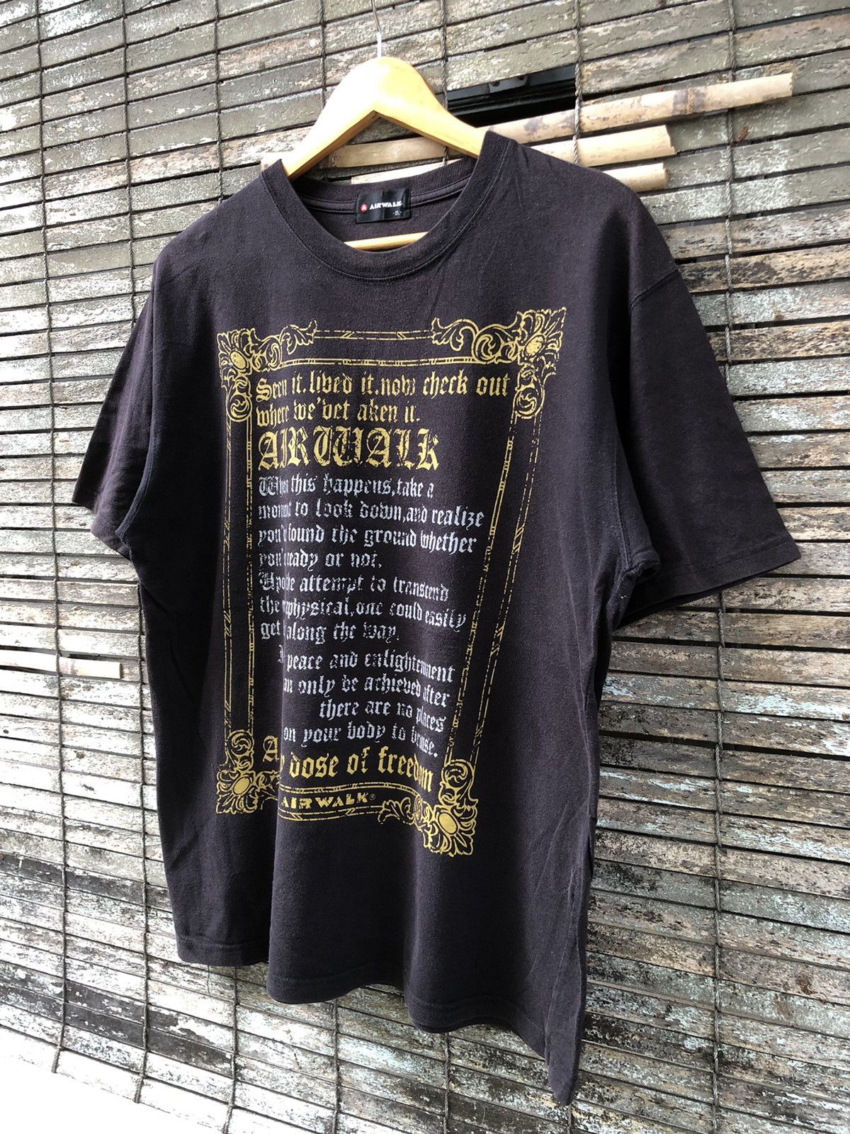 Affliction 🔥Vintage🔥Y2K Airwalk Poem Gothic Tshirts Size US L / EU 52-54 / 3 - 5 Thumbnail