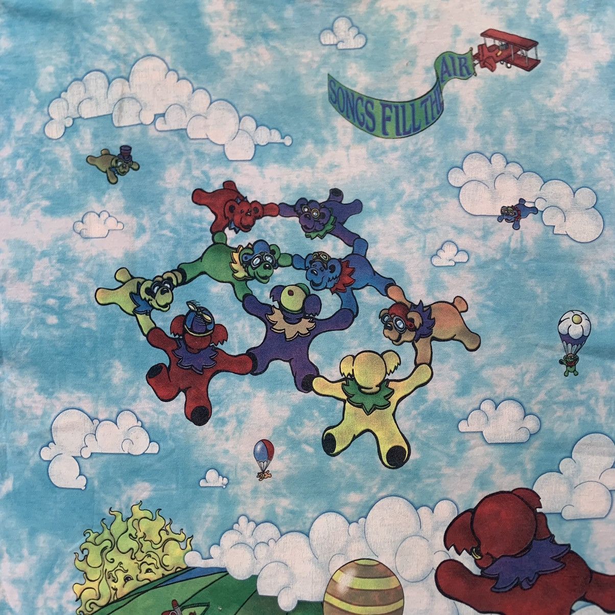 Grateful Dead Vintage 90s Liquid Blue Grateful Dead Parachute Bears Tee L Size US L / EU 52-54 / 3 - 3 Thumbnail
