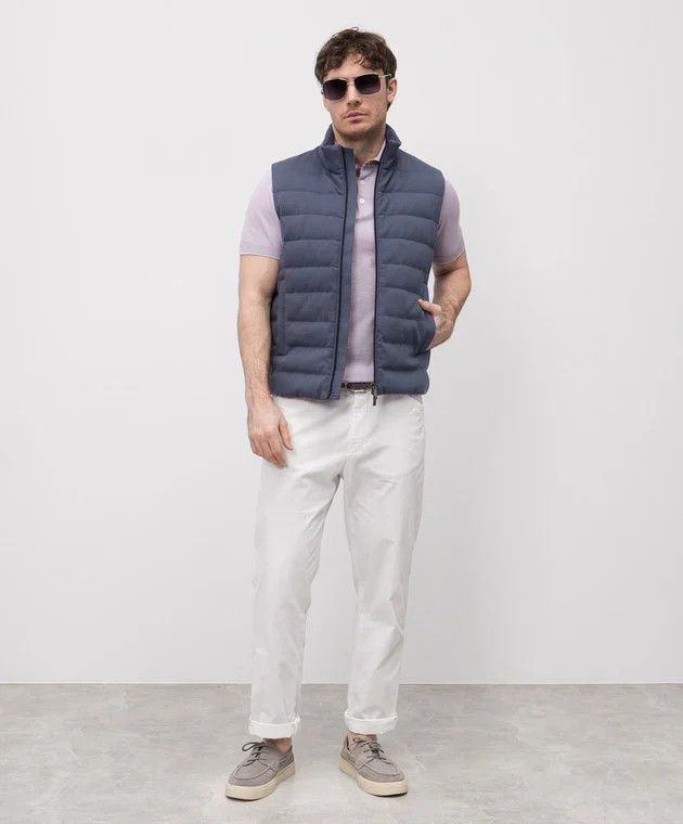 Brunello Cucinelli o1y0526 Polo Shirt in Lilac Size US XS / EU 42 / 0 - 4 Thumbnail