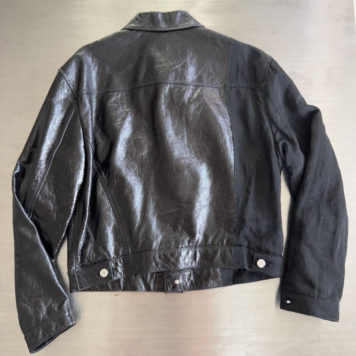 Rta RTA Marcelo split hybrid denim leather jacket Size US S / EU 44-46 / 1 - 2 Thumbnail