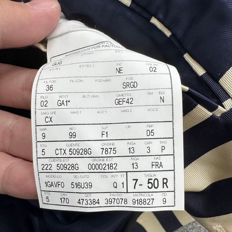 Gucci Gucci White and blue striped suit jacket 2505-Nextarrow Size US M / EU 48-50 / 2 - 4 Thumbnail