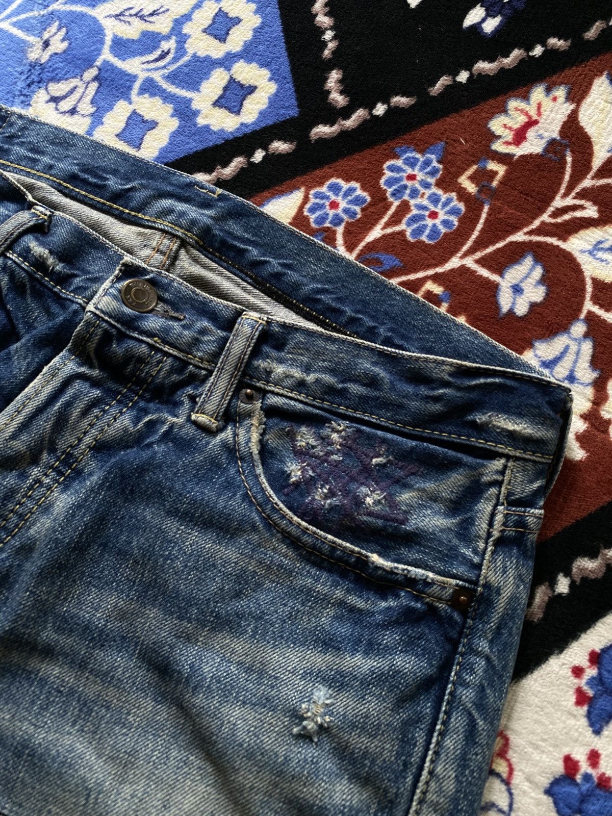 Hysteric Glamour Hysteric Glamour Destroy All Monsters Selvedge Distressed Size US 32 / EU 48 - 7 Thumbnail
