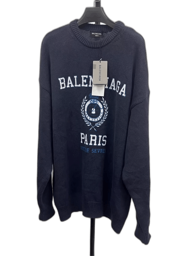Balenciaga Balenciaga SS22 Logo Round Neck Sweater Size US S / EU 44-46 / 1 - 1 Thumbnail