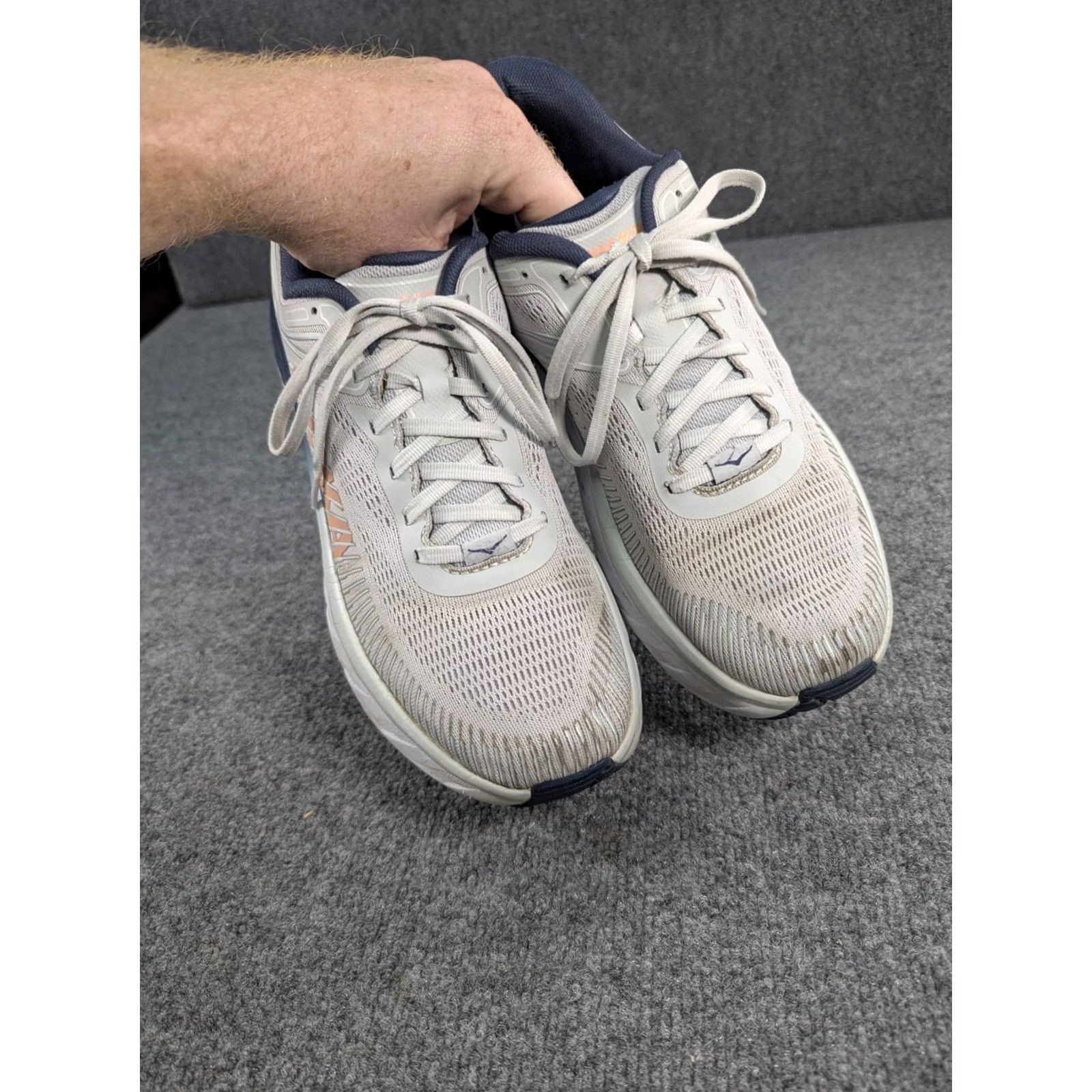 Vintage Hoka One One Bondi 7 Womens Shoes Size US 10.5 Athletic Low Top Sneakers Size L / US 10 / IT 46 - 4 Thumbnail