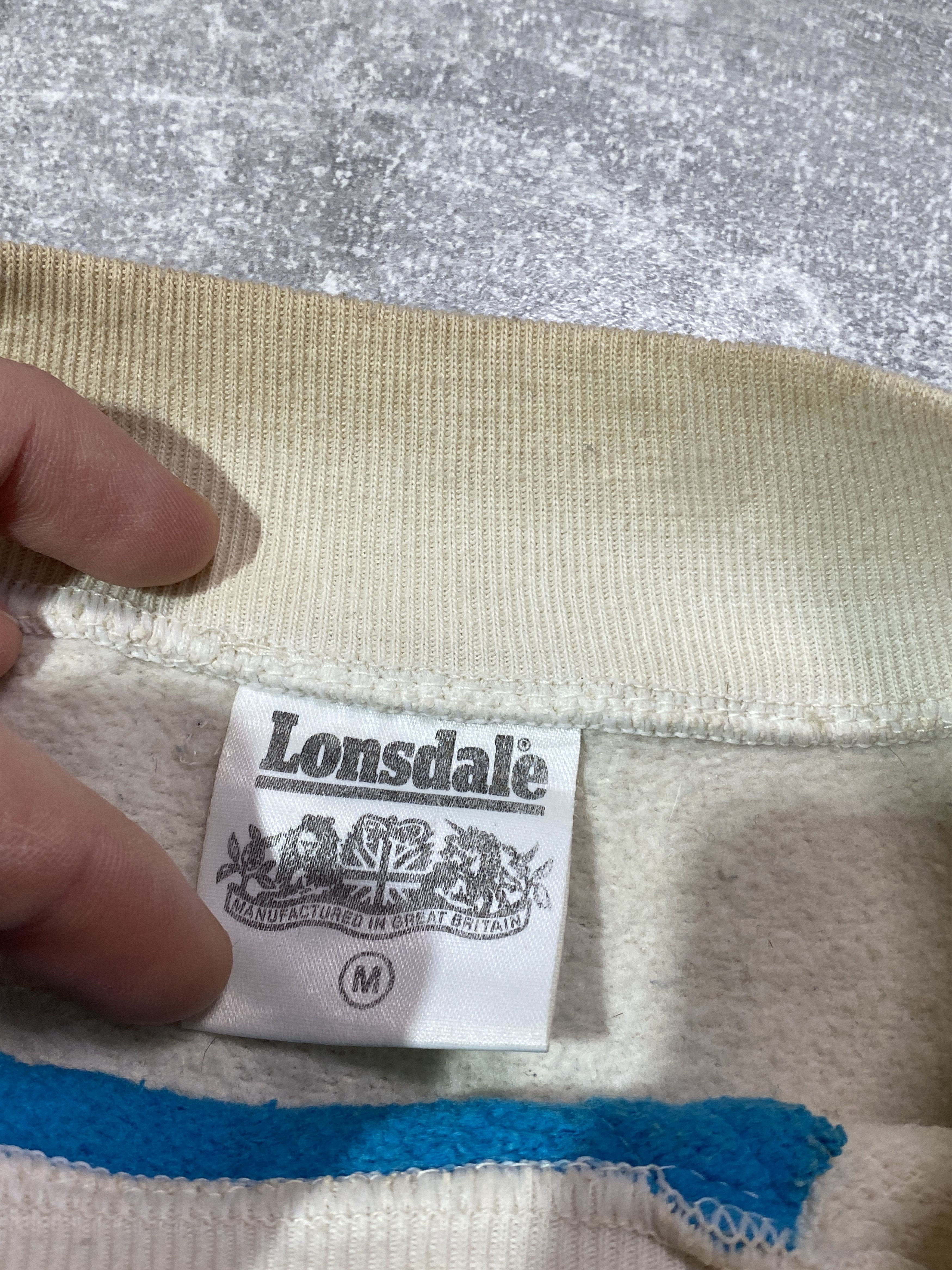 Lonsdale Vintage 90s LONSDALE big logo retro sweatshirt Size US S / EU 44-46 / 1 - 8 Thumbnail