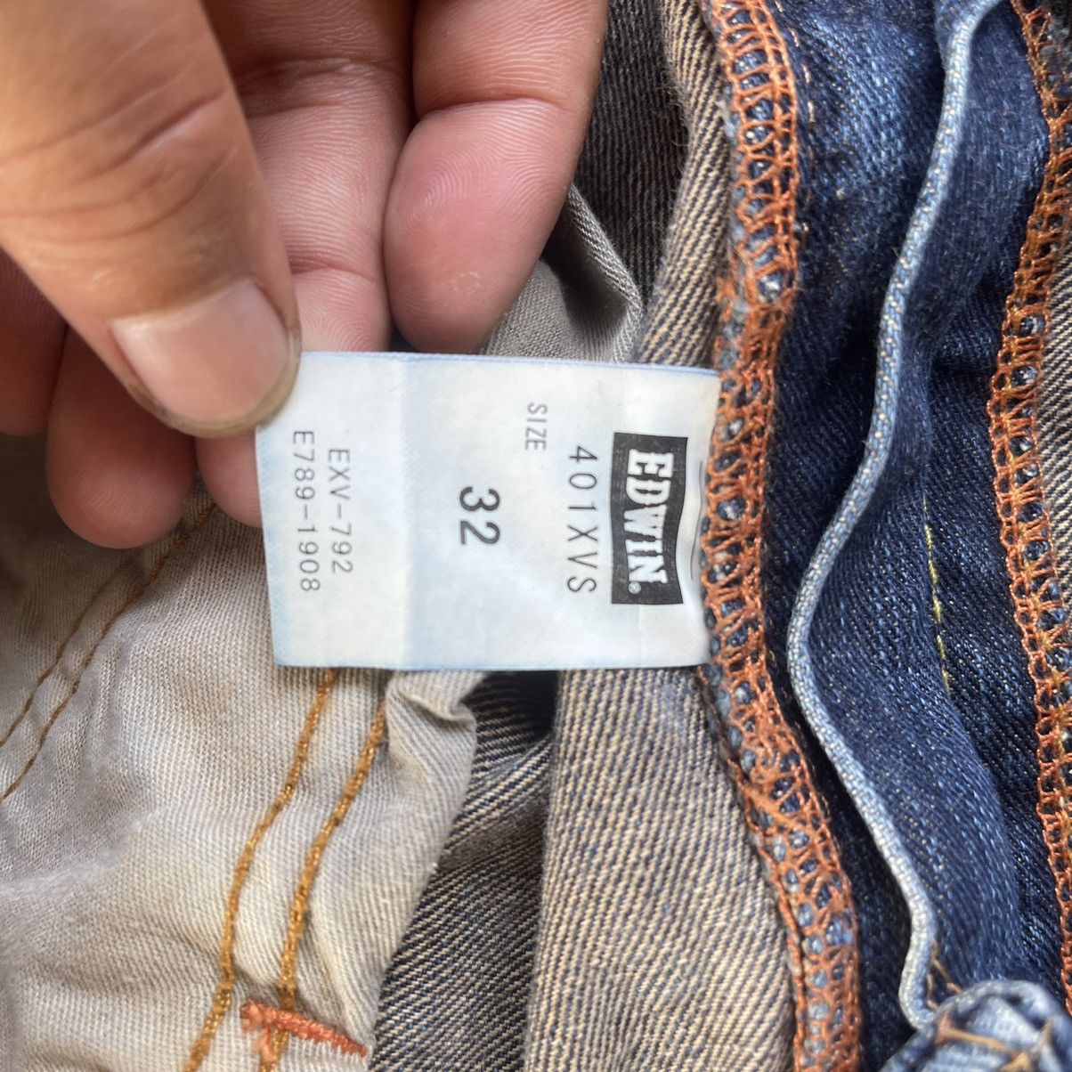 Edwin Edwin X-Vs Ripped Denim Jeans Size US 32 / EU 48 - 16 Thumbnail