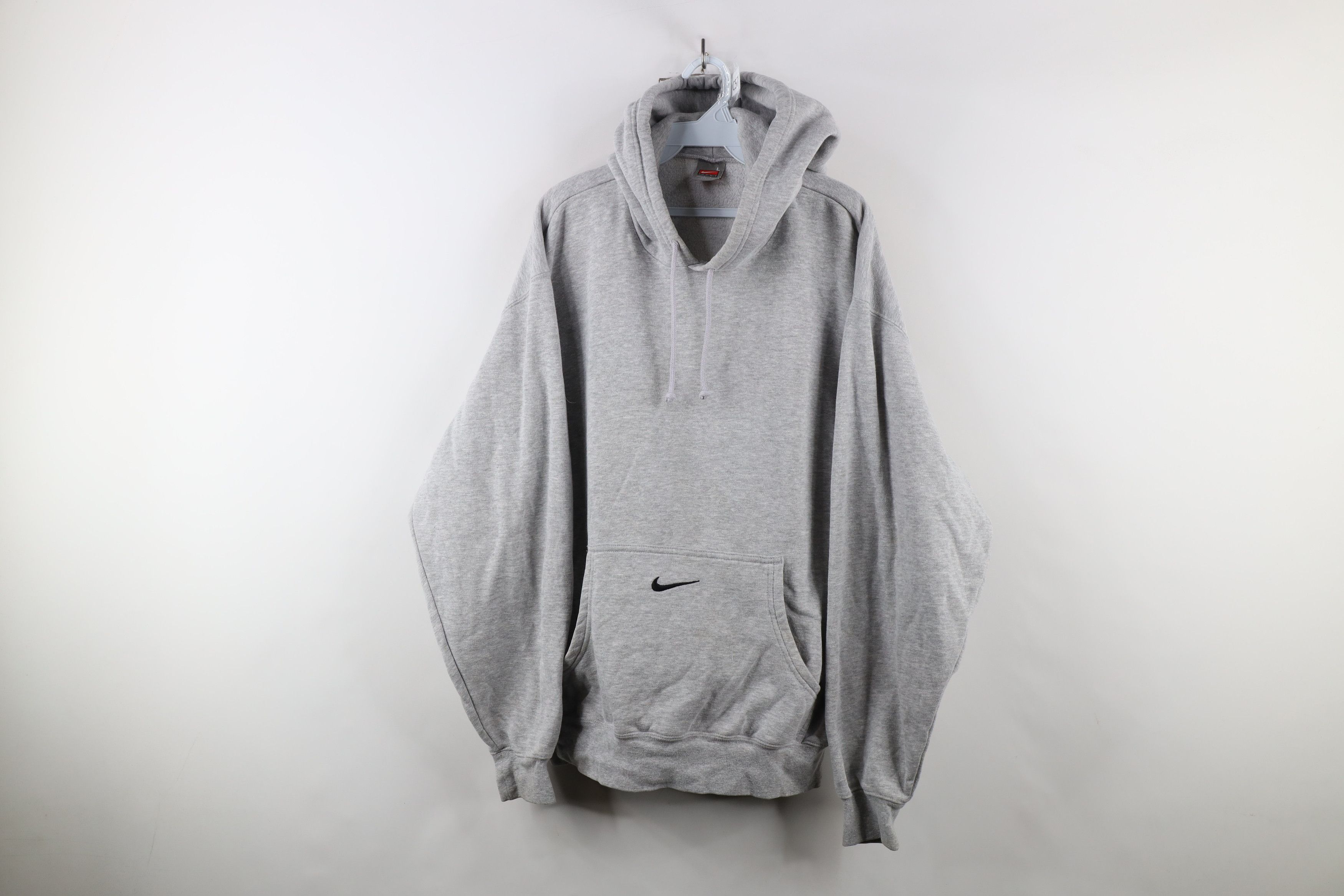 Vintage Y2K Nike Scott Center Swoosh Hoodie Sweatshirt Gray