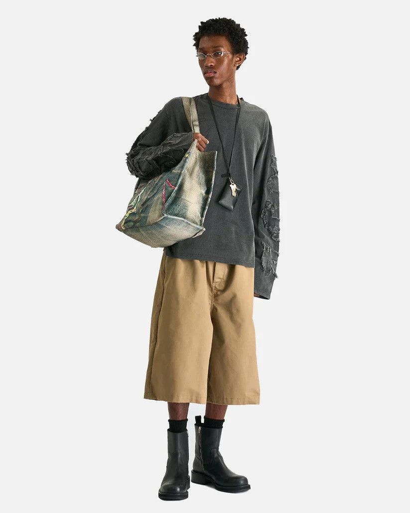 Acne Studios o1s1v1r1oon0825 Distressed Long Sleeve in Faded Black Size US L / EU 52-54 / 3 - 2 Thumbnail
