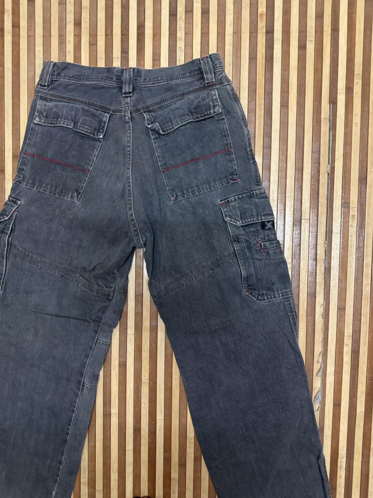 Japanese Brand Piko Hawaiian Denim Cargo Pants Y2K Japan Style / Streetwear Size US 28 / EU 44 - 6 Thumbnail