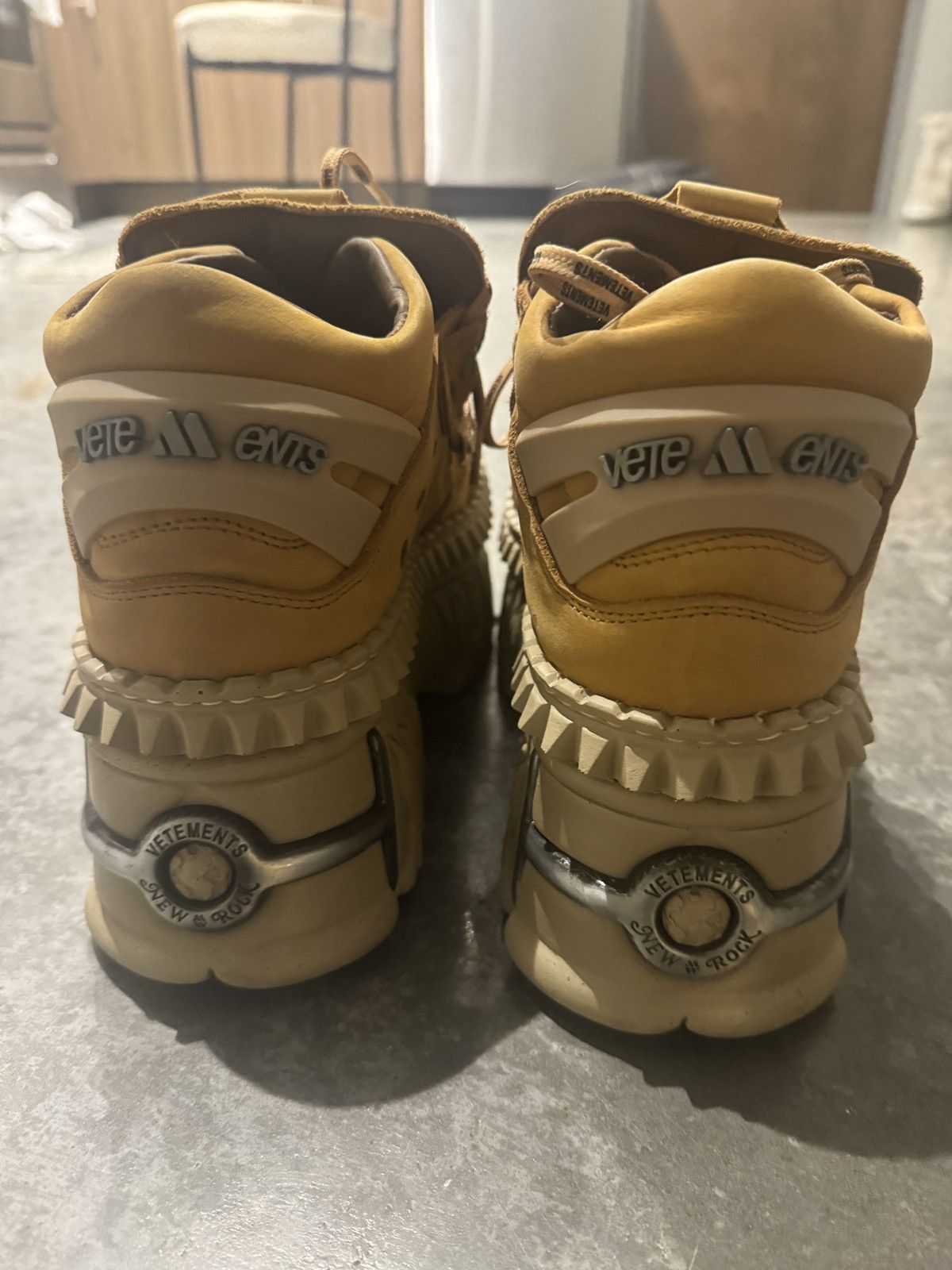 New Rock × Vetements Vetements x New Rocks Tan Suede Size US 8.5 / EU 41-42 - 6 Thumbnail