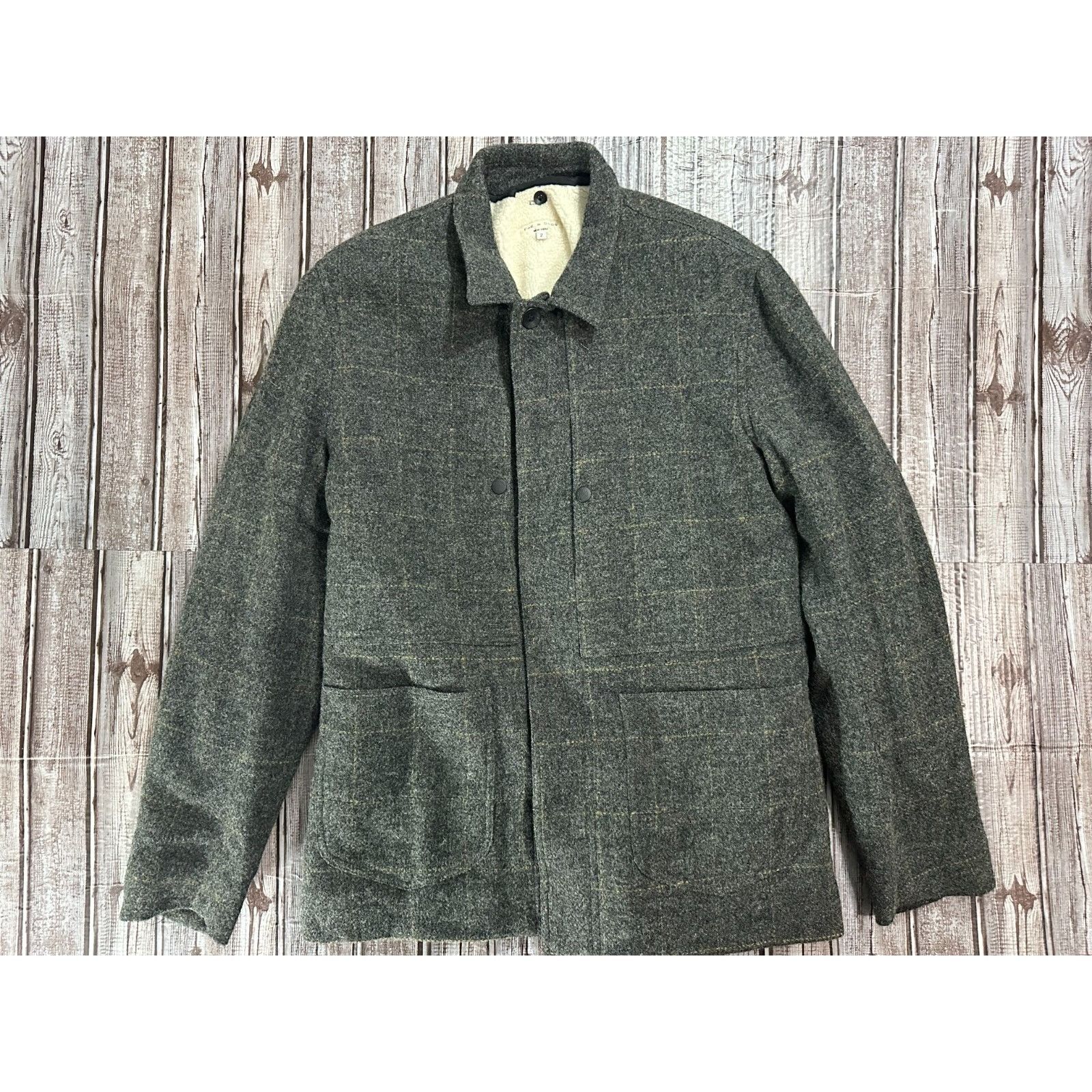 Rag & Bone Rag & Bone Wool removable sherpa chore Jacket coat size 2 pl Size XS / US 0-2 / IT 36-38 - 1 Thumbnail