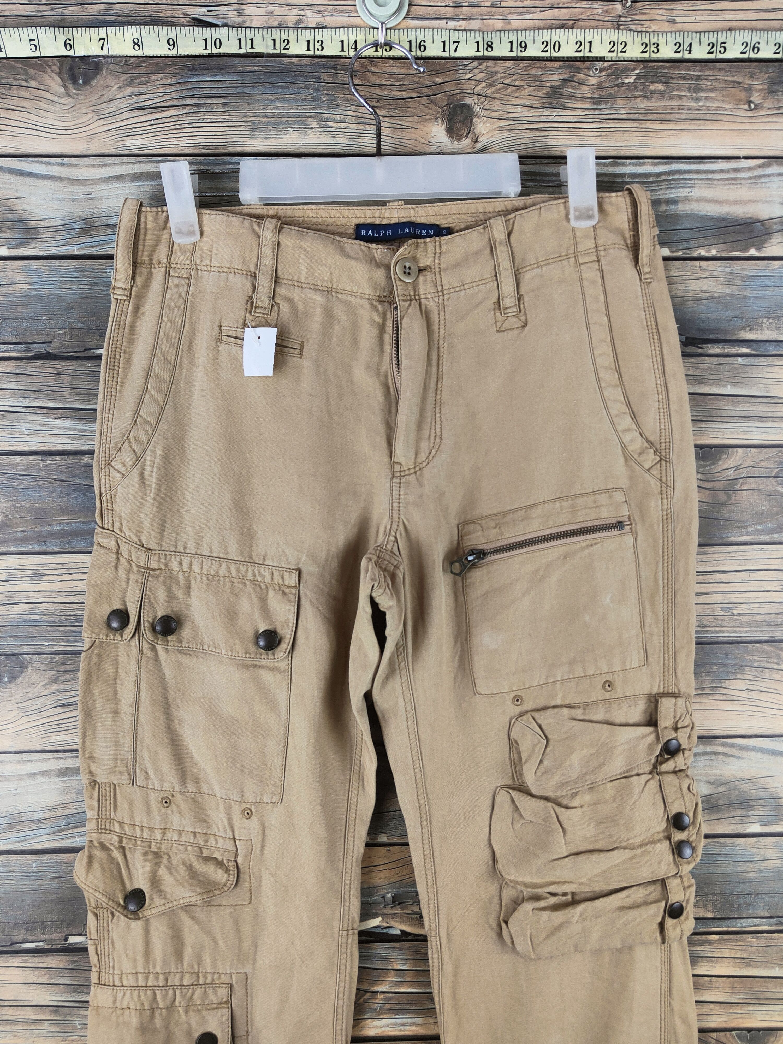 Ralph Lauren DL Ralph Lauren Beige Multipocket Cargo Pants #46-789 Size US 30 / EU 46 - 2 Thumbnail