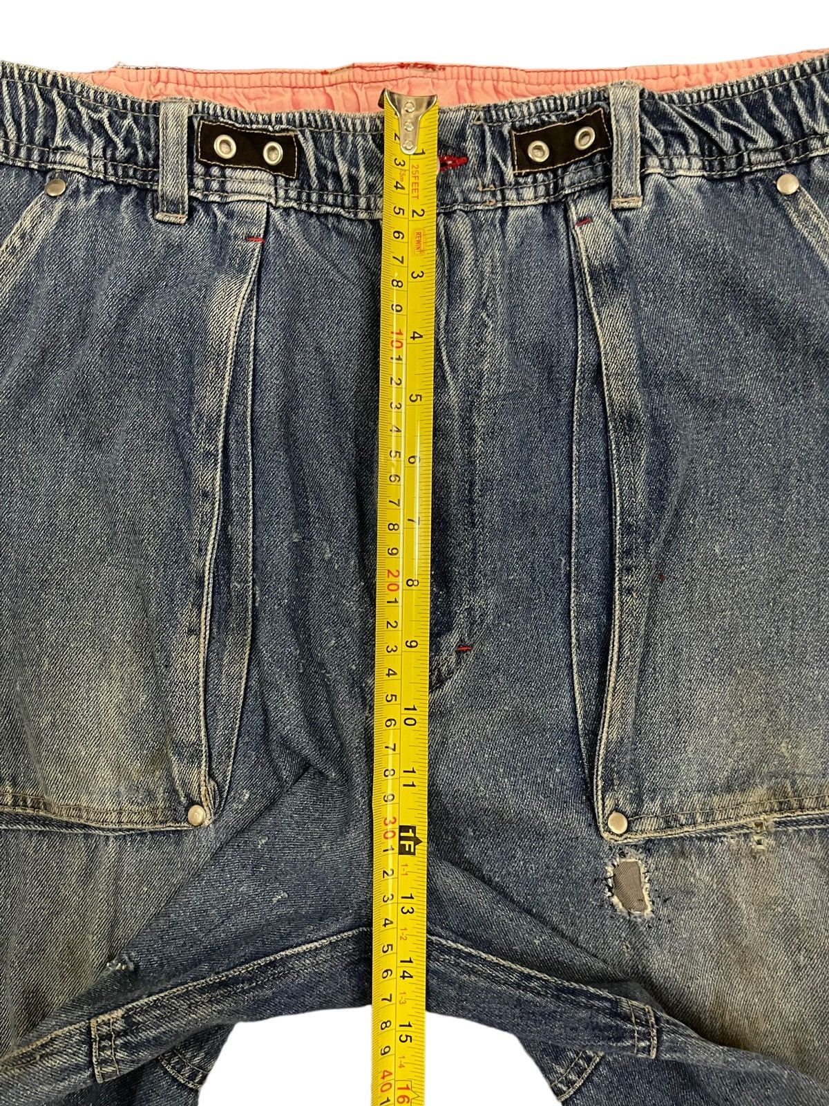 JNCO Vintage Japan Manchury Mud Wash Cargo Baggy Jeans Size US 34 / EU 50 - 18 Thumbnail
