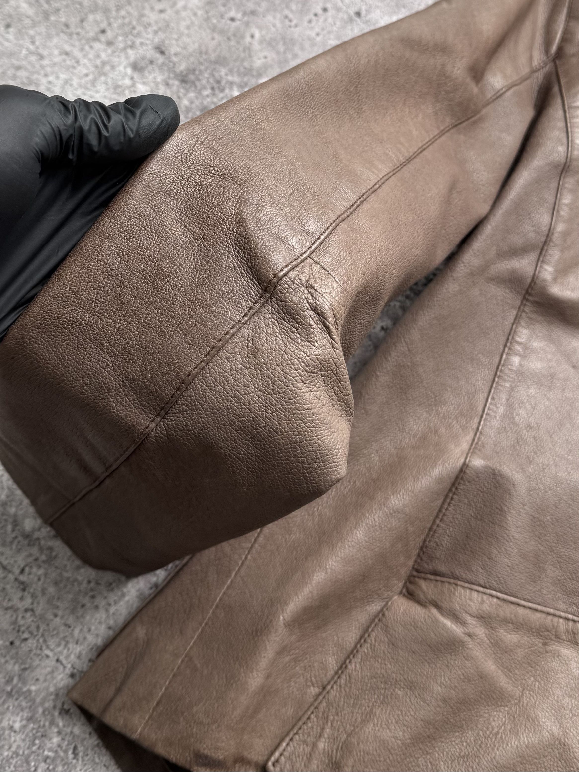 Vintage Vintage Cropped Leather Jacket C2(V489) Size XS / US 0-2 / IT 36-38 - 13 Thumbnail