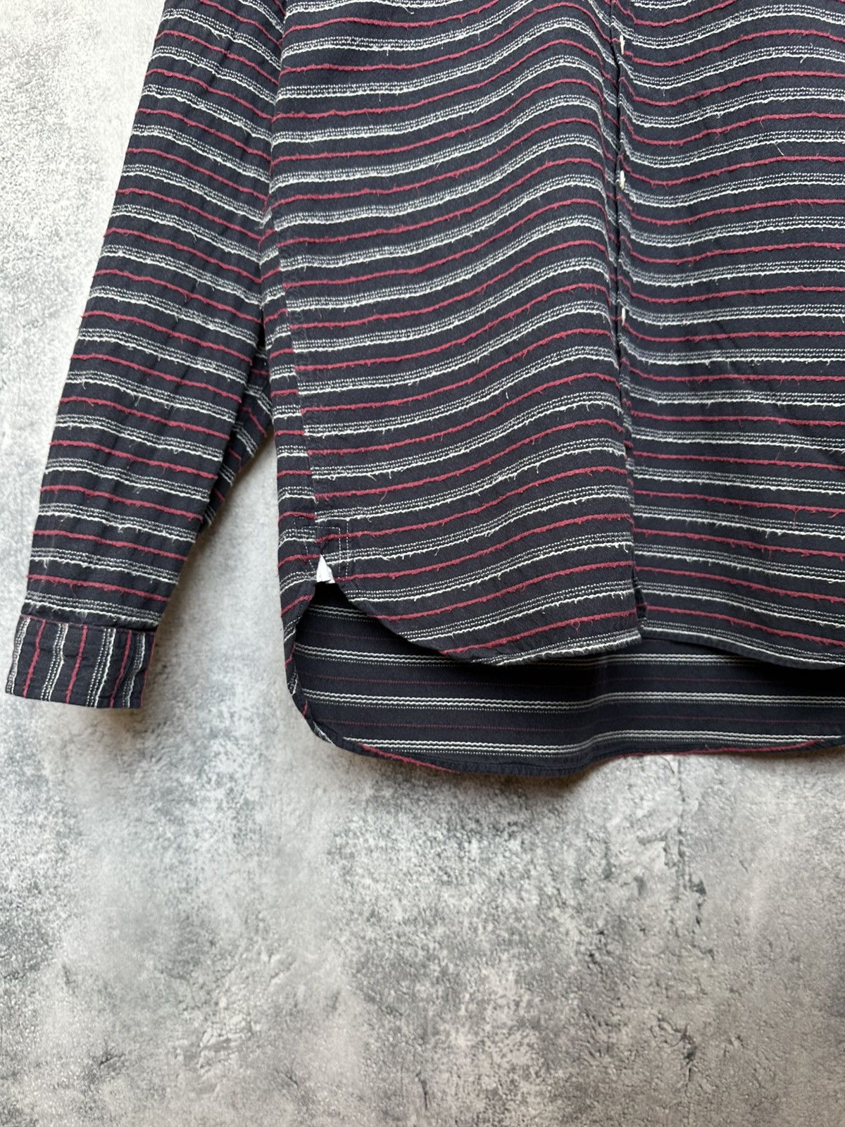 Oliver Spencer Oliver Spencer Boho Lagenlook Striped Button-Up Shirt Size US M / EU 48-50 / 2 - 7 Thumbnail