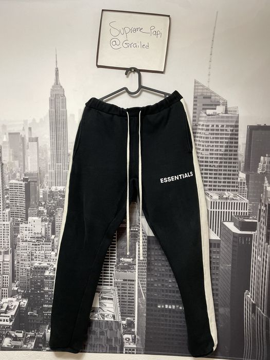 Fear of God Essentials Side Stripe Sweatpants Black