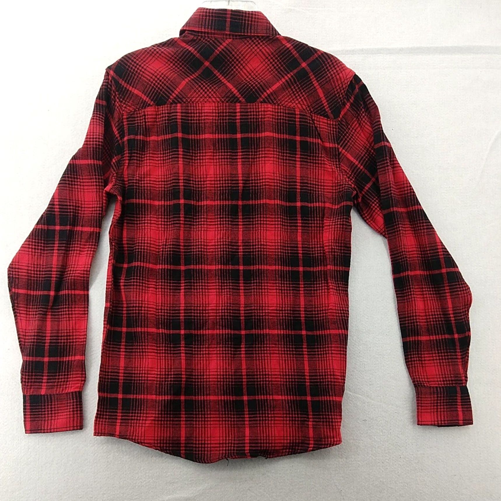 Camel Red Camel Button-Up Shirt Mens Small Red Plaid Flannel Long Sleeve Easy Care Size US S / EU 44-46 / 1 - 2 Thumbnail