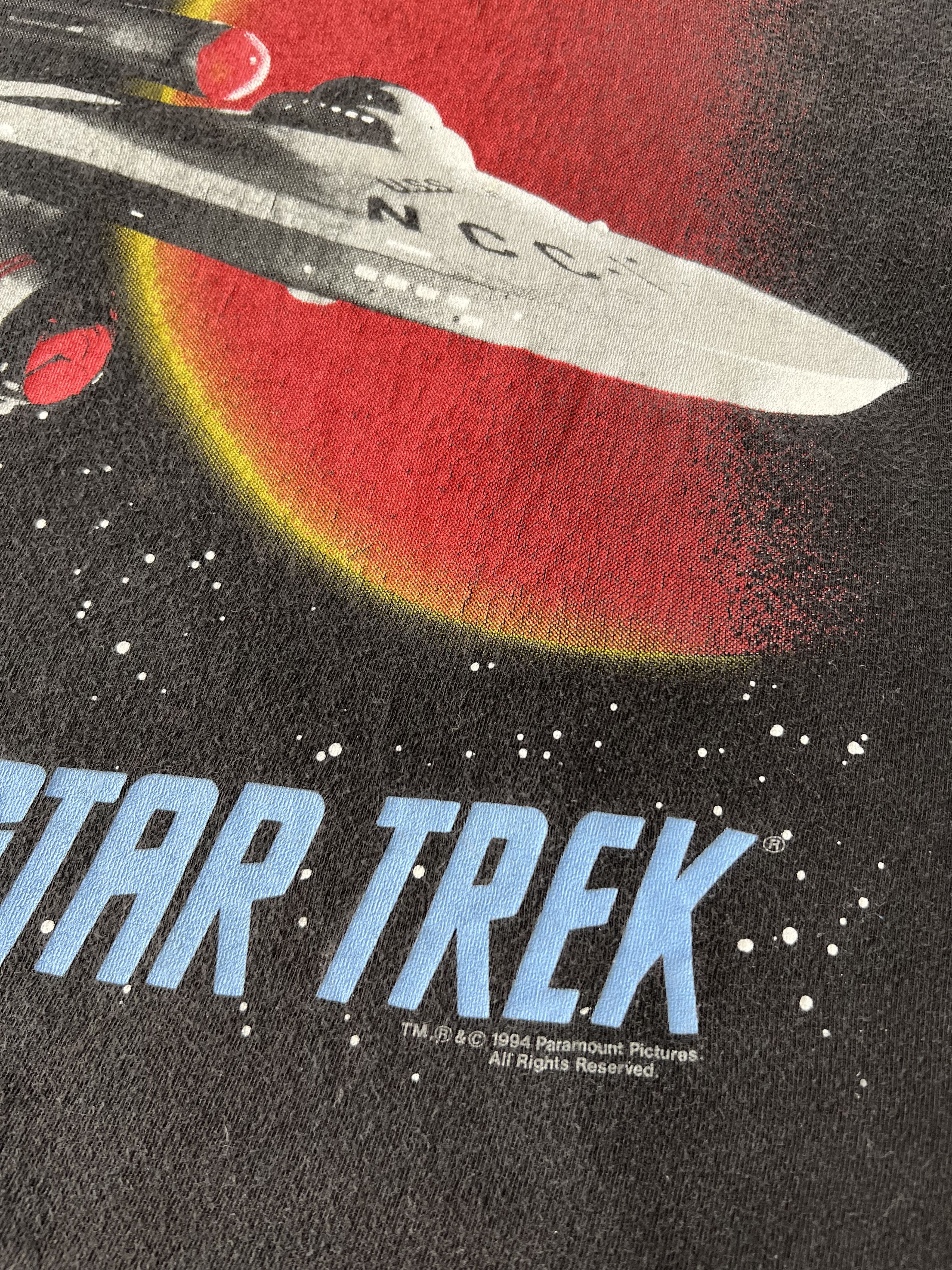 Vintage Vintage 1994 Star Trek NCC-1701 Movie Black T-shirt Size US M / EU 48-50 / 2 - 8 Thumbnail