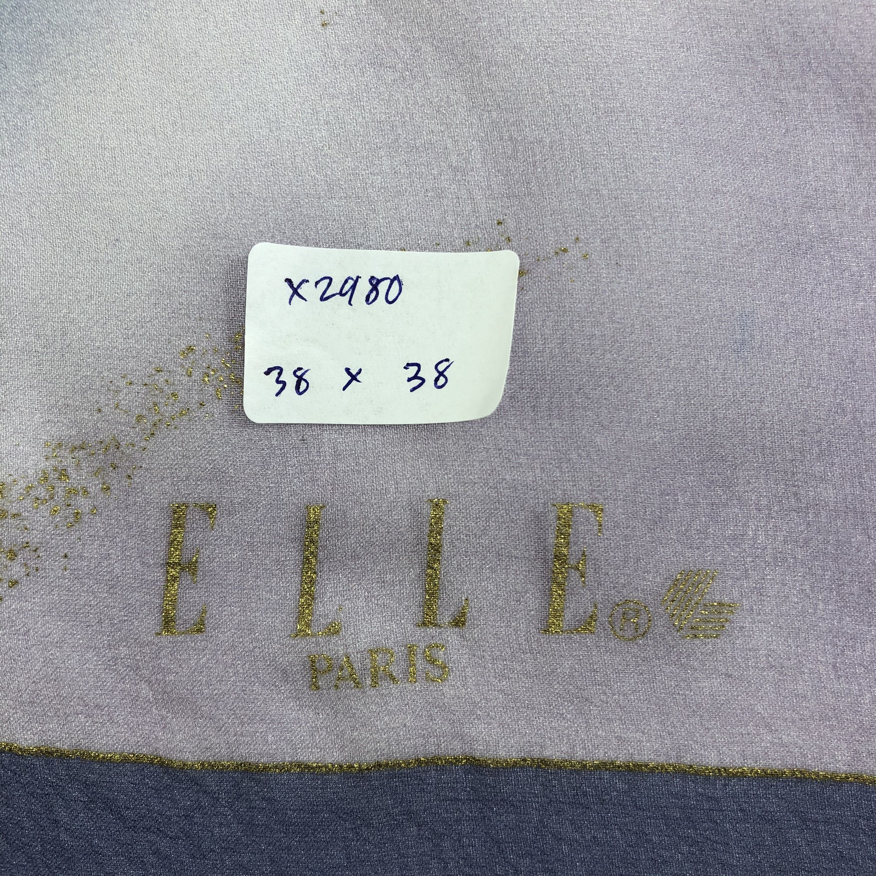 Vintage Vintage Elle Paris Silk Scarf Size ONE SIZE - 6 Thumbnail