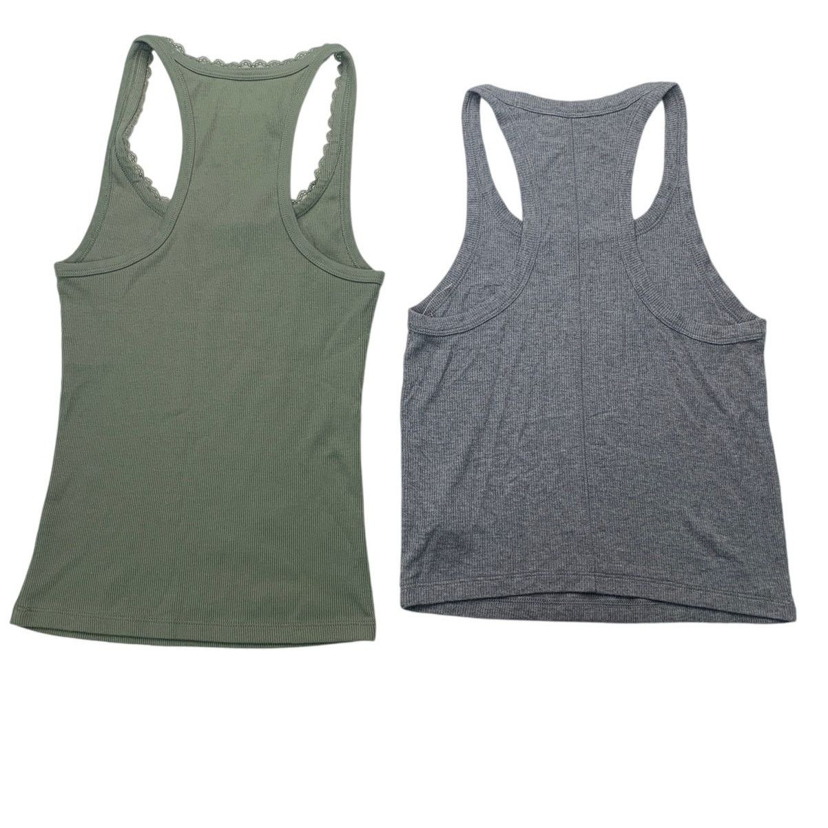 American Eagle Outfitters 2 New American Eagle Womens Small Ribbed Tank Tops Size S / US 4 / IT 40 - 2 Thumbnail