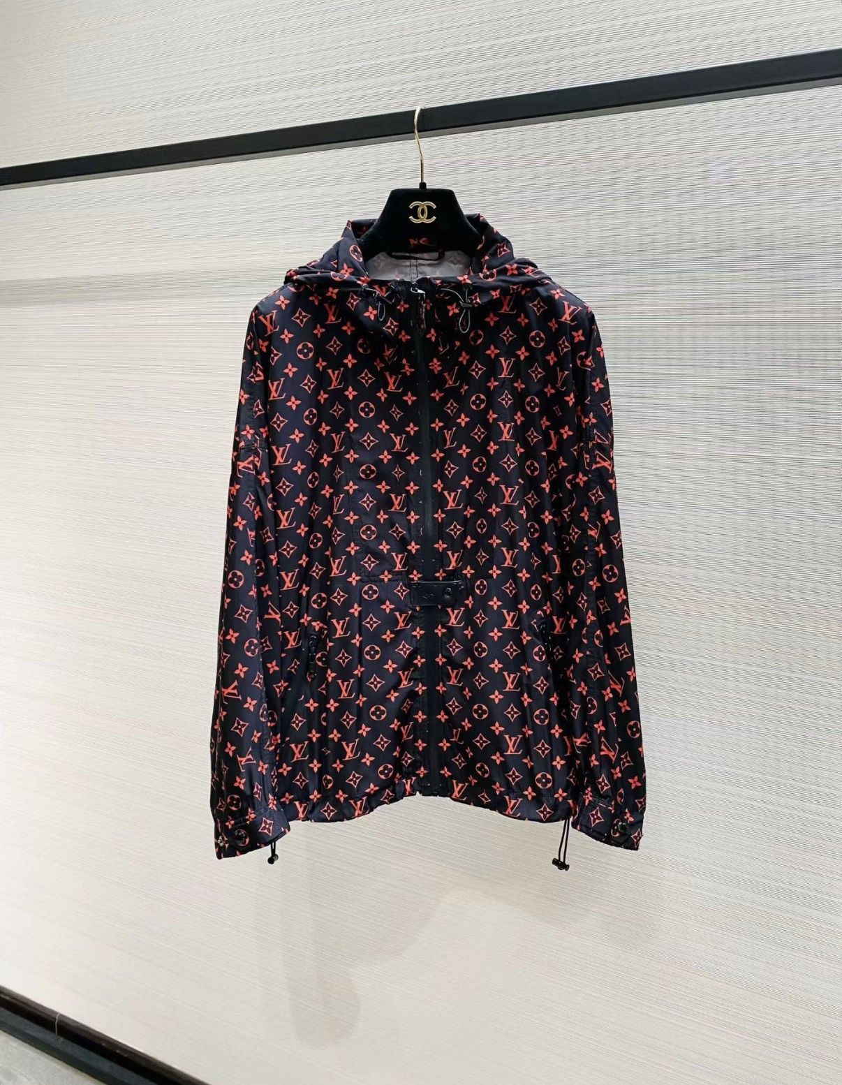 Louis Vuitton Louis Vuitton Black & Red Monogram Hooded Jacket J33 Size XS / US 0-2 / IT 36-38 - 1 Thumbnail