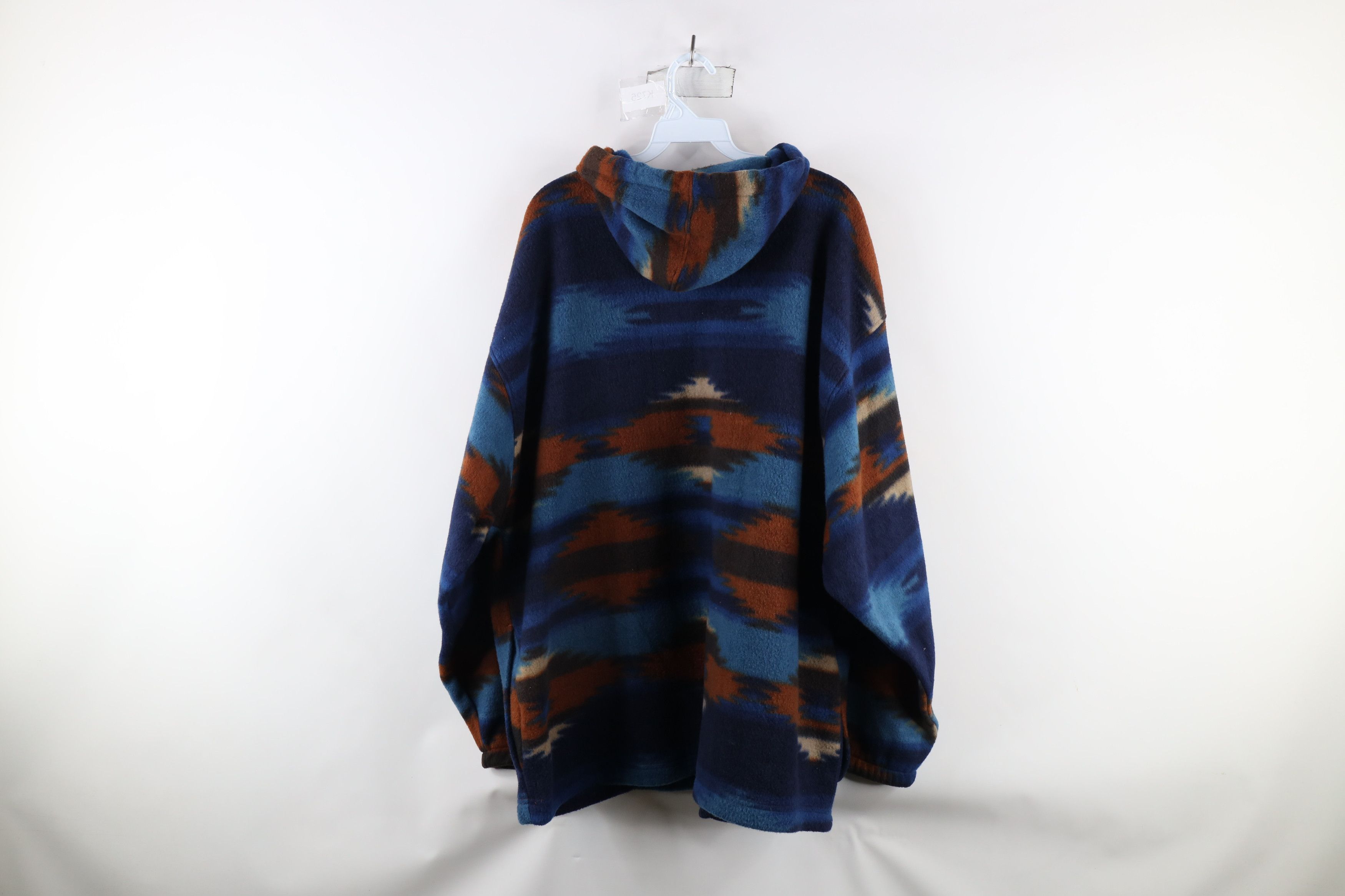 Vintage Vintage 90s Streetwear Fit Fiesta Southwestern Fleece Hoodie Size US XL / EU 56 / 4 - 7 Thumbnail