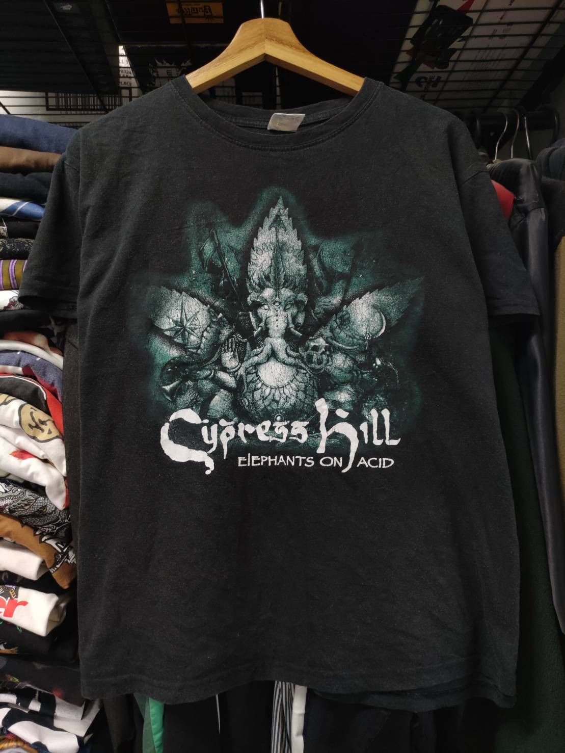 Band Tees Cypress Hill " Elephants on Acid " Album Promo Tour T-Shirt Size US M / EU 48-50 / 2 - 2 Thumbnail