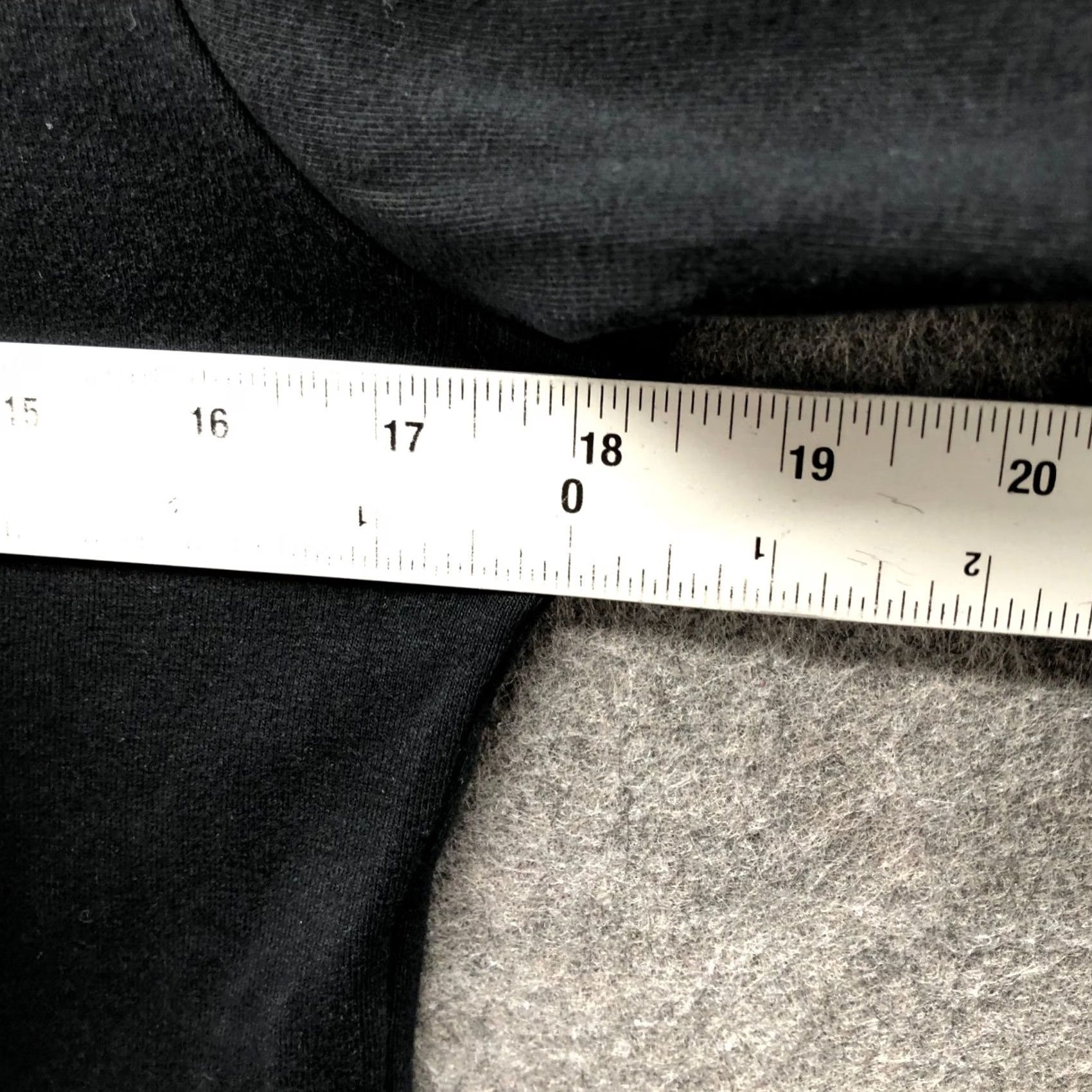 Muji Muji Mock Neck Long Sleeve T-Shirt Womens M Black Stretch Cotton Blend Size M / US 6-8 / IT 42-44 - 6 Thumbnail