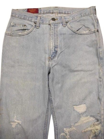 Edwin VINTAGE EDWIN DISTRESSED JEANS MADE IN USA Size US 33 - 2 Thumbnail