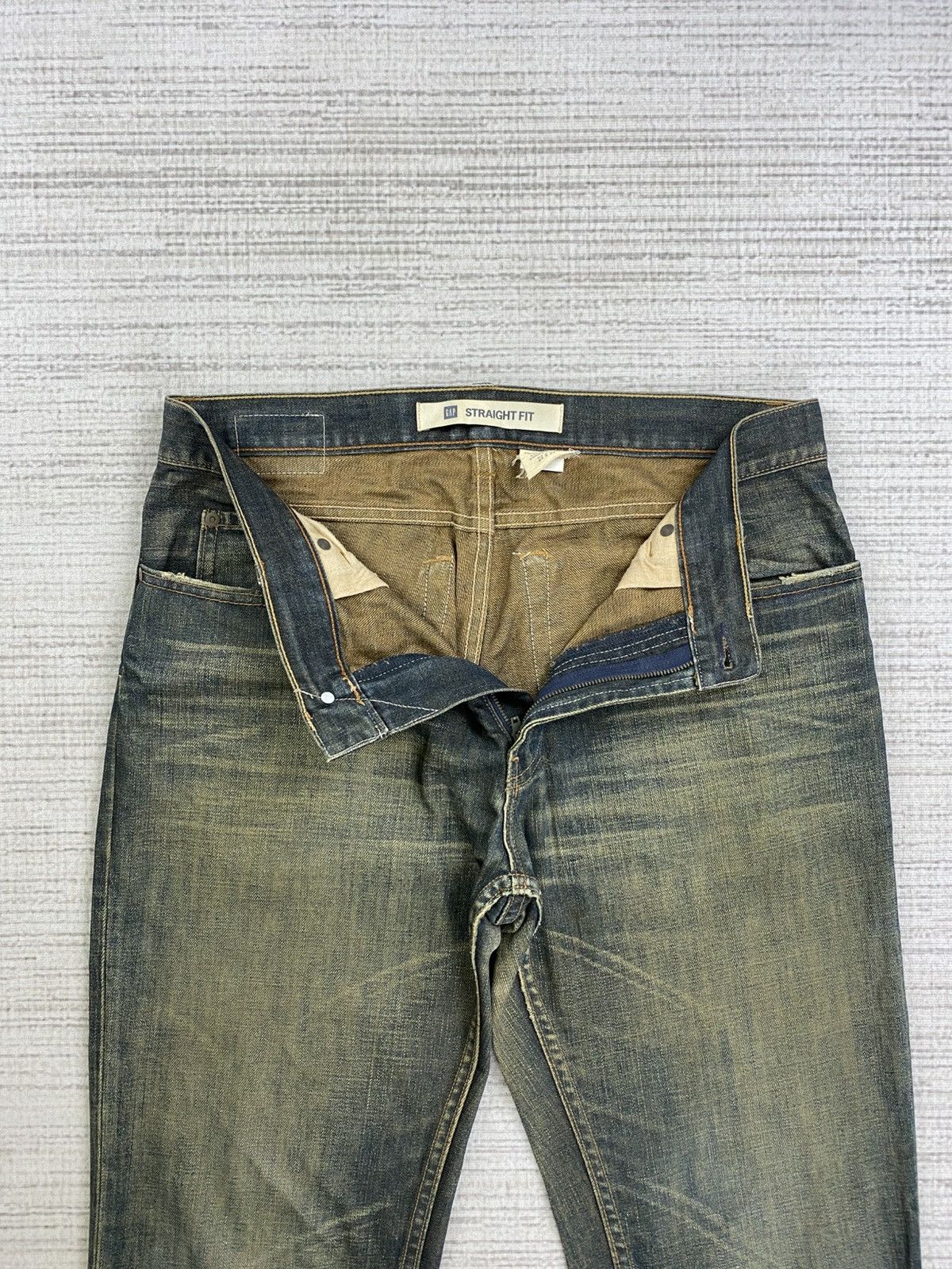 Gap × Le Grande Bleu (L.G.B.) × Vintage Vintage 90s Gap USA Straight Fit Distressed Pants Size US 34 / EU 50 - 6 Thumbnail