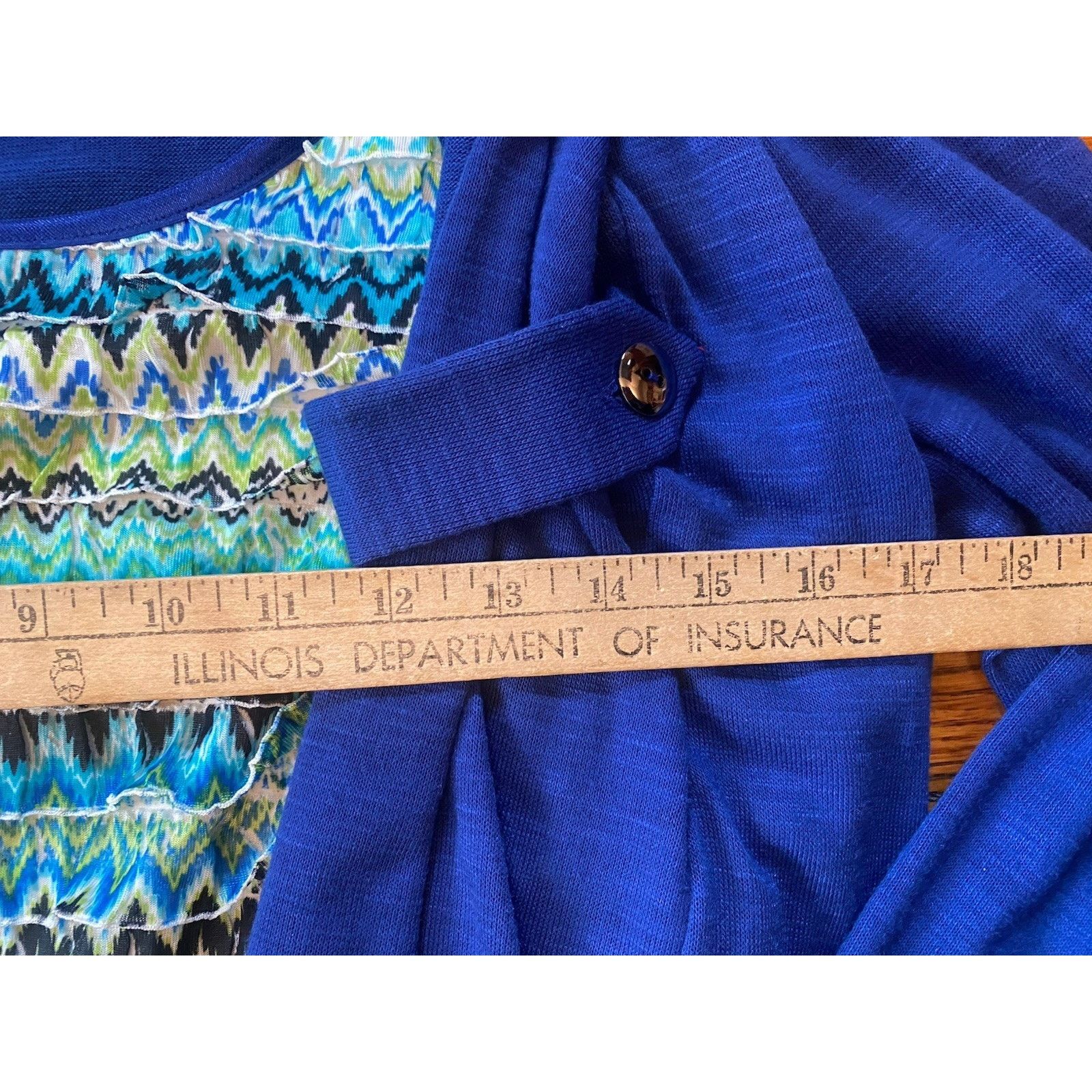Other NWT Notations Layered Sweater Women’s Medium Blue Multi $48 Size M / US 6-8 / IT 42-44 - 7 Thumbnail