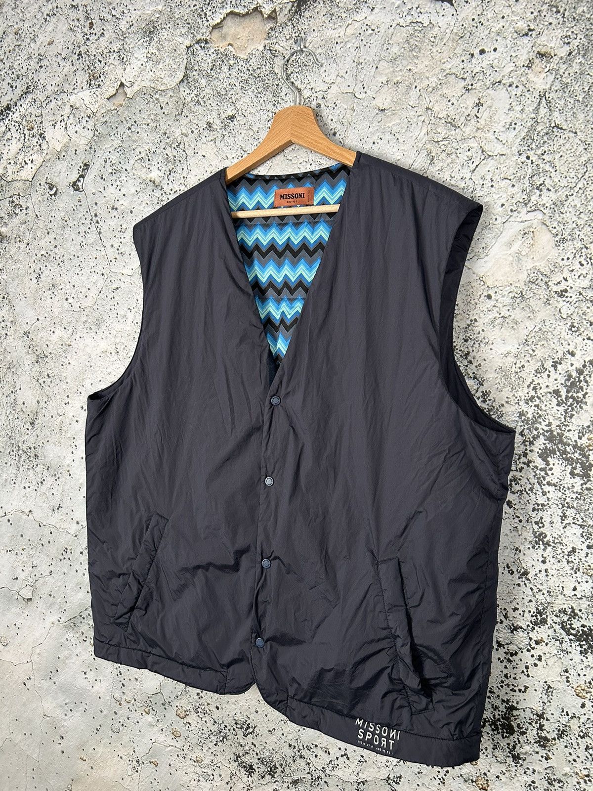Missoni Vintage Missoni Sport Vest Italy Designer Streetwear Rare Size US XXL / EU 58 / 5 - 2 Thumbnail