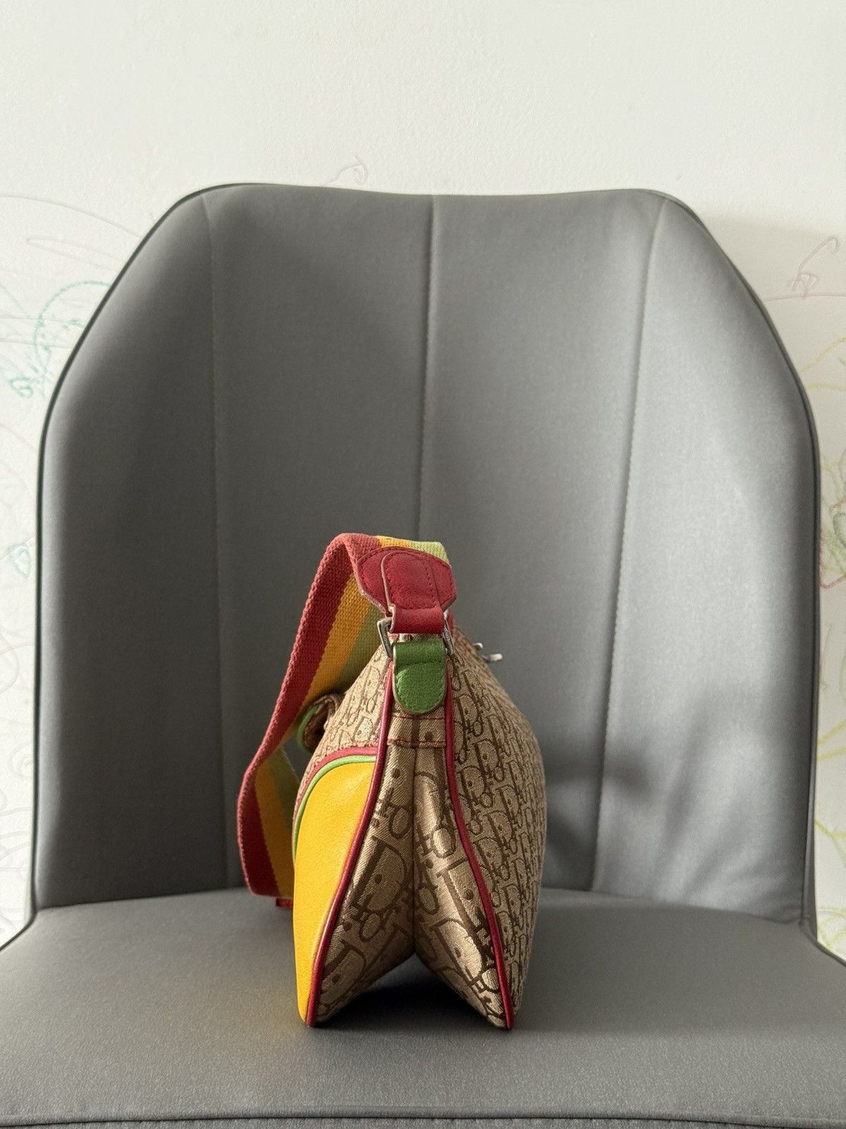 Dior Vintage Christian Dior John Galliano Saddle Rasta Bag Size ONE SIZE - 6 Thumbnail