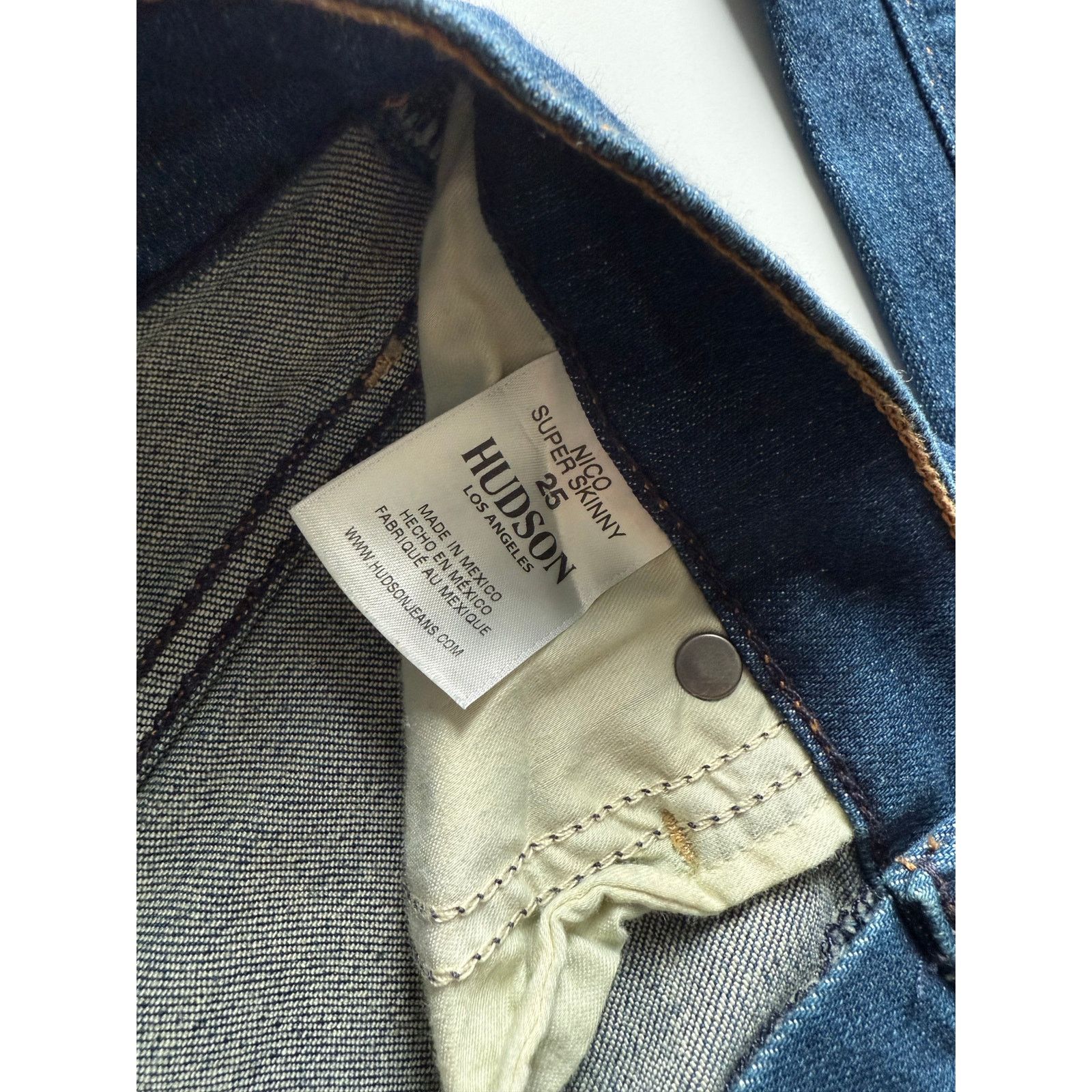 Hudson $195 New Hudson Jeans Nico Skinny - Blue - 25 Size 25" / US 0 / IT 36 - 6 Thumbnail