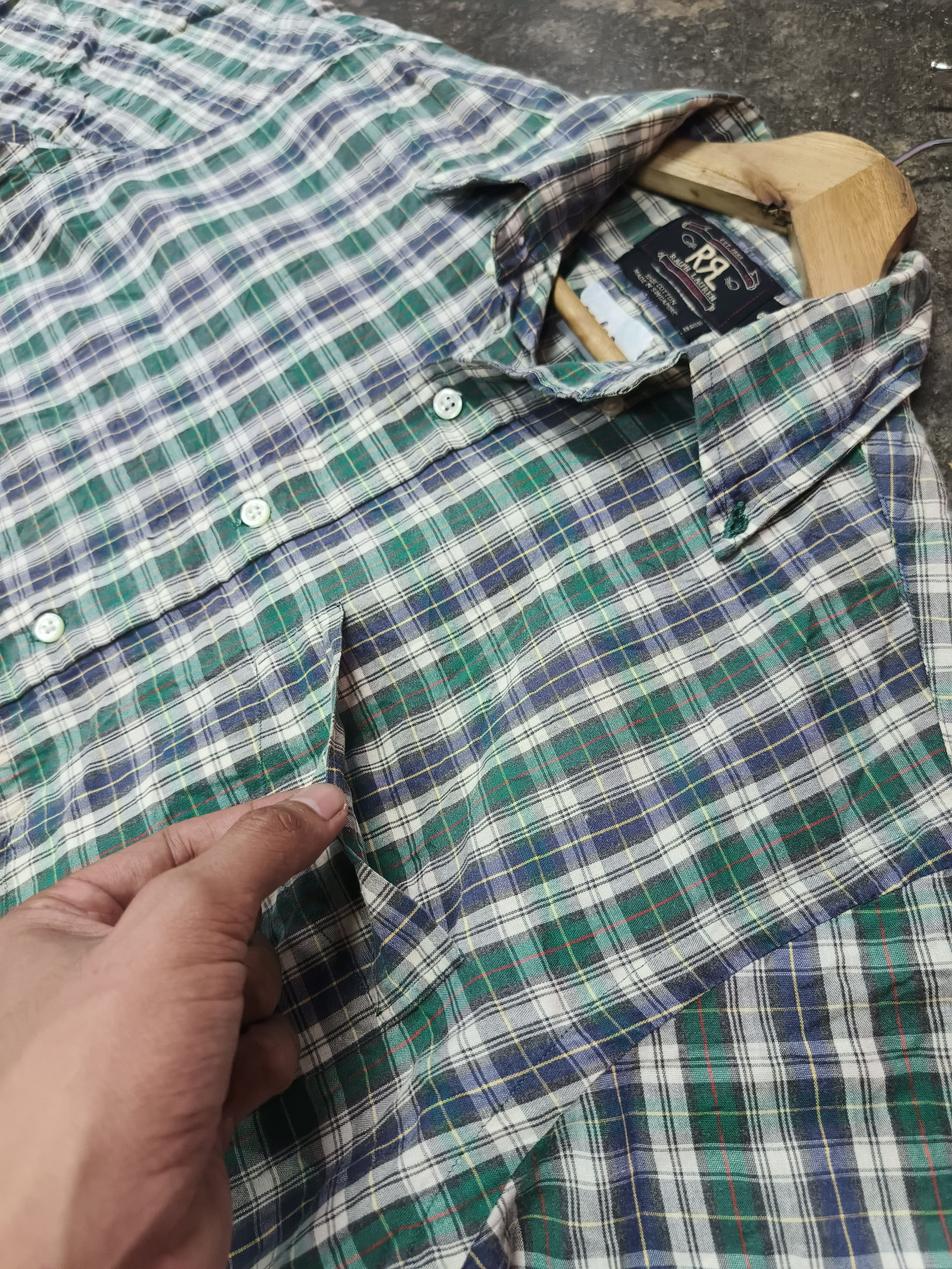 RRL Ralph Lauren RRL Double RL Vintage Plaid Shirt Button Up Size US S / EU 44-46 / 1 - 3 Thumbnail