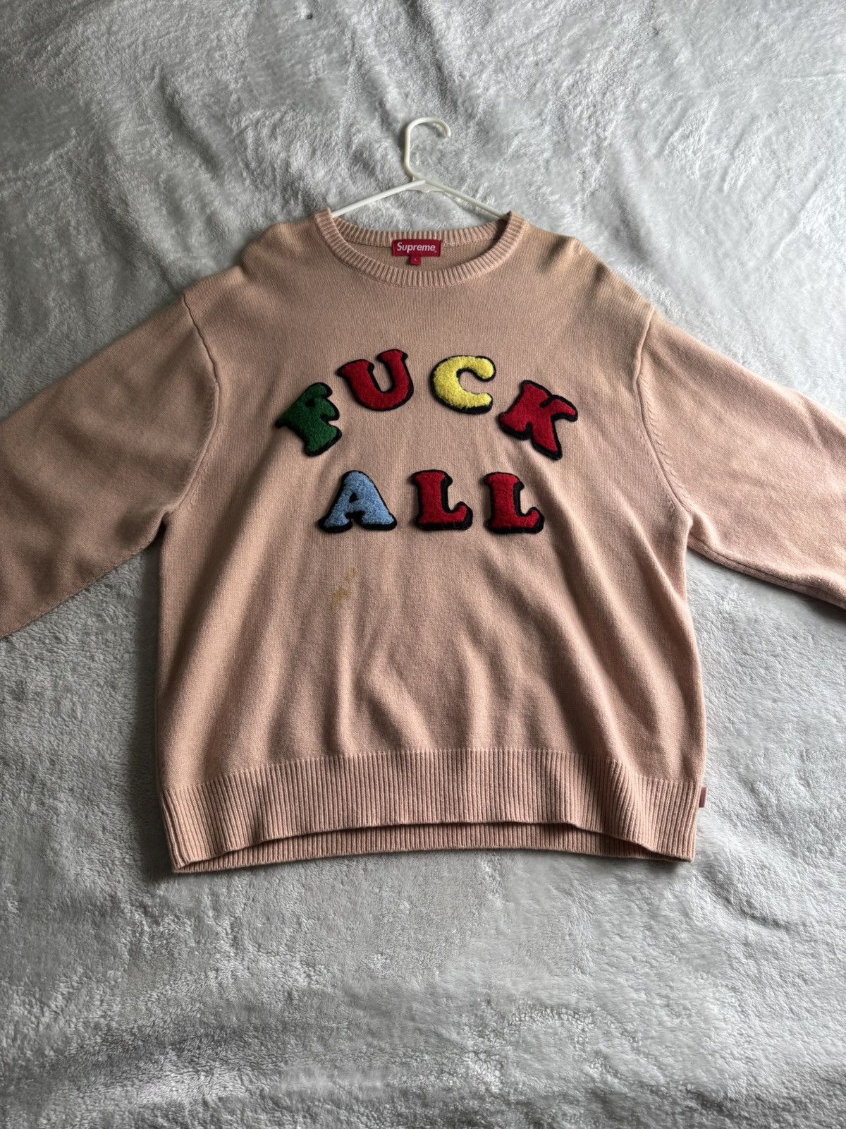 Supreme Supreme x Jamie Reid “Fuck All” Sweater Size US L / EU 52-54 / 3 - 6 Thumbnail