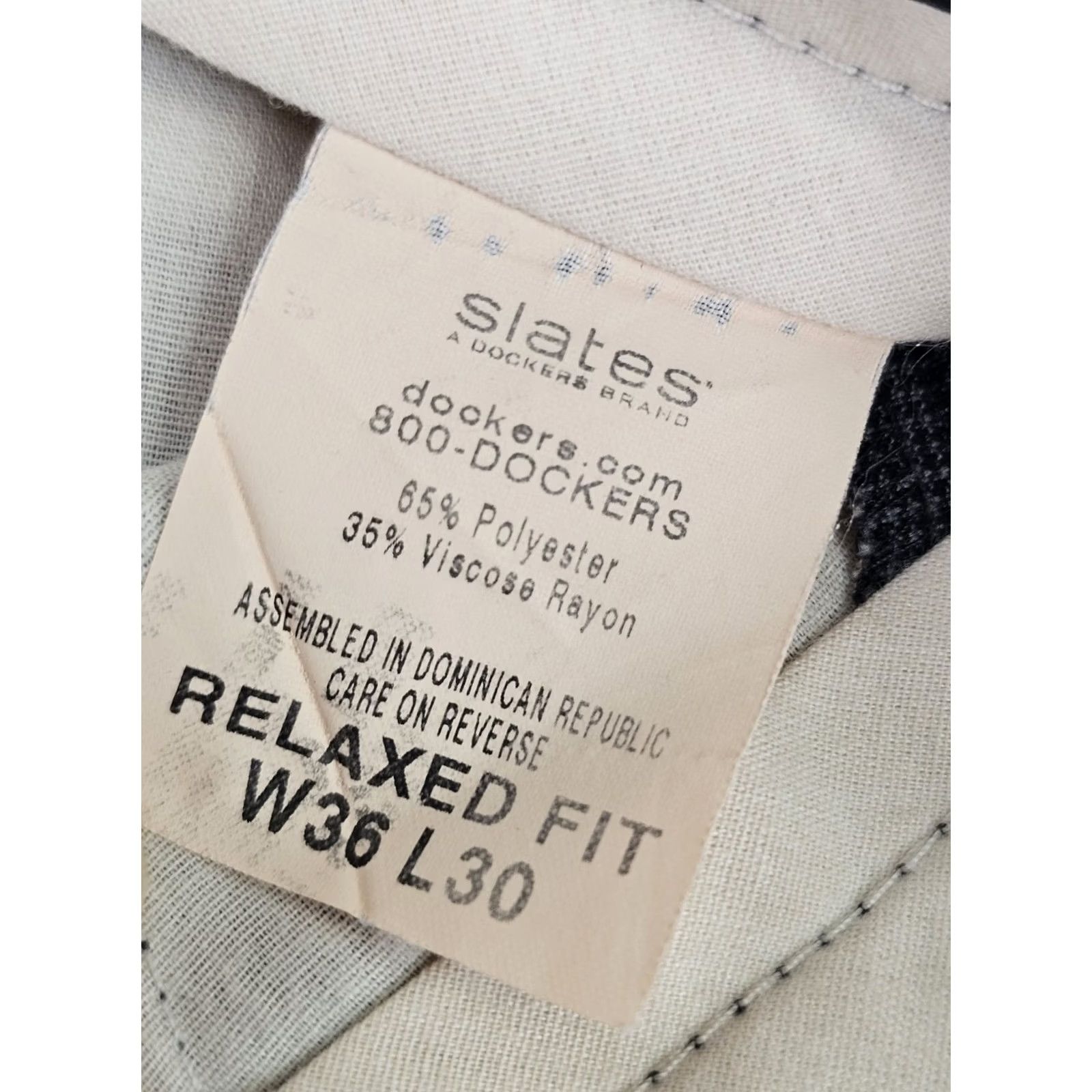 Dockers VINTAGE Dockers Relaxed Fit Houndstooth Pants Men 36x29 EUC Size US 36 / EU 52 - 7 Thumbnail