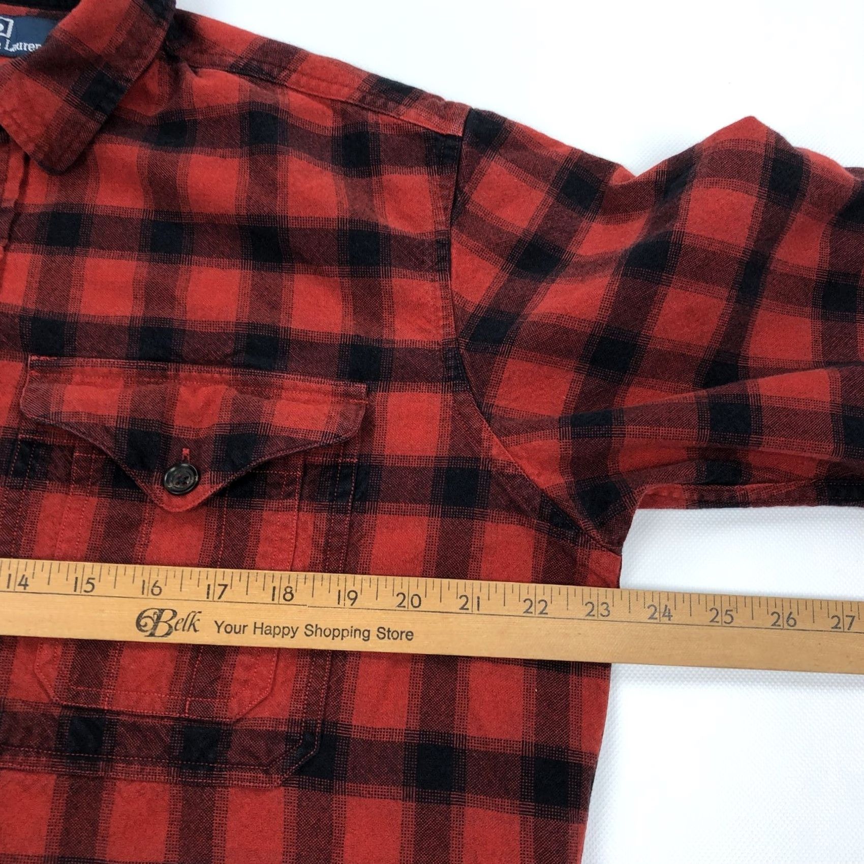 Polo Ralph Lauren Polo Ralph Lauren Men's Red Black Buffalo Plaid Flannel Button-Down Shirt - Casual, Long Sleeve, Cotton, Button-Up, Pocketed, Regular Fit, Size L Size US L / EU 52-54 / 3 - 6 Thumbnail
